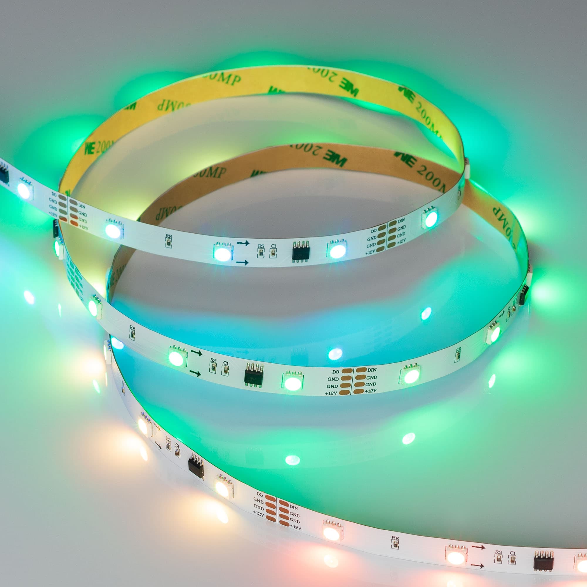 Светодиодная лента SPI-5000-AM 12V RGB (5060, 150 LED x3, 1804) (Arlight, Открытый, IP20) 021227 — фото 1