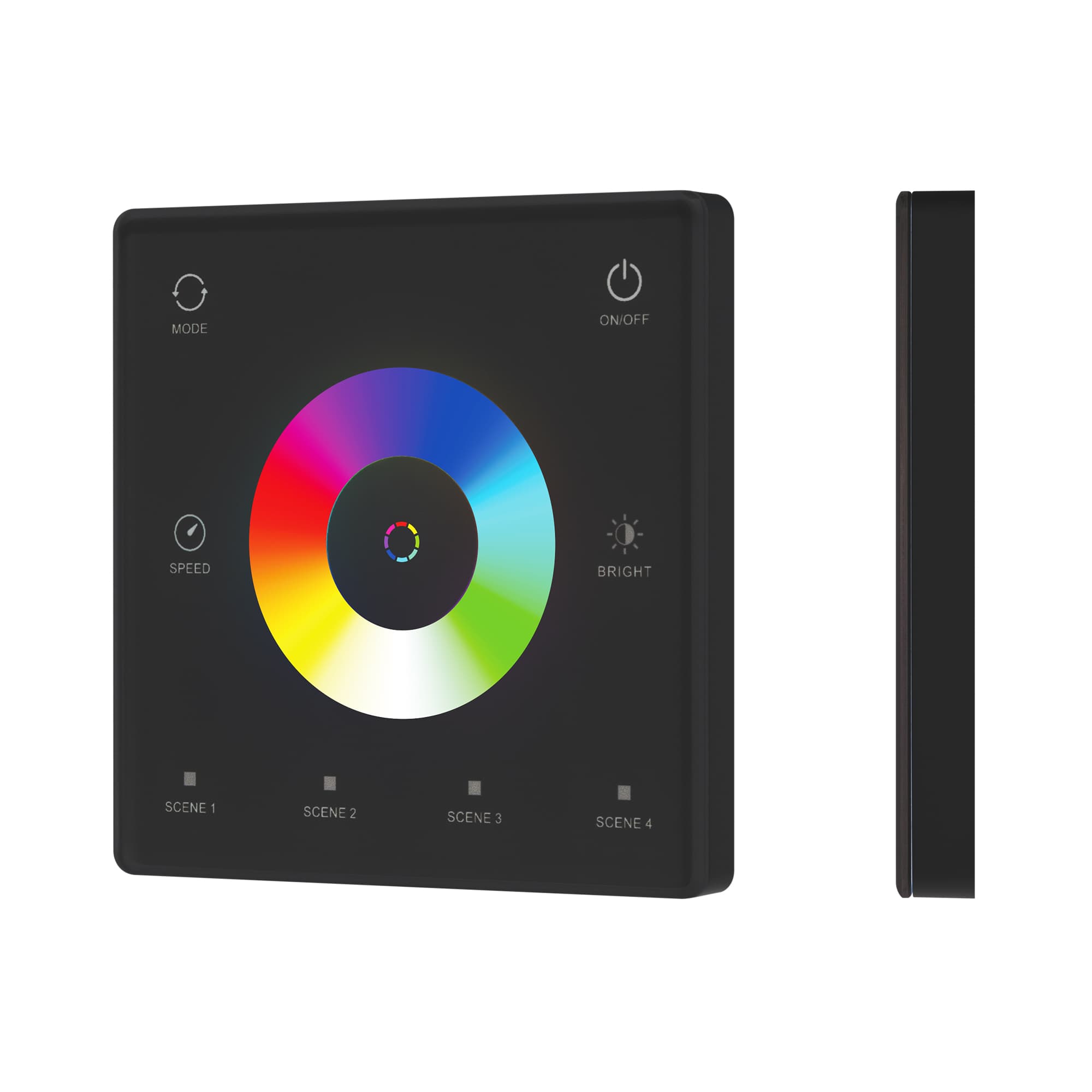 INTELLIGENT ARLIGHT Сенсорная панель SMART-SPI-801-11-4SC-RGBW-SUF Black (3V, 2.4G) (IARL, IP20 Пластик, 5 лет) 061880