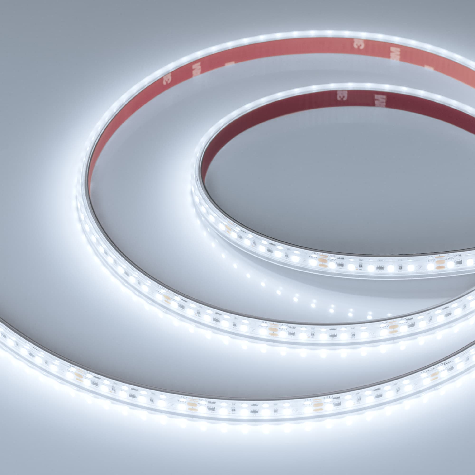 Светодиодная лента герметичная IC-PS-A120-10mm 24V White6000 (9.6 W/m, IP67, 2835, 10m) (Arlight, стабилизированная) 050631 — фото 1