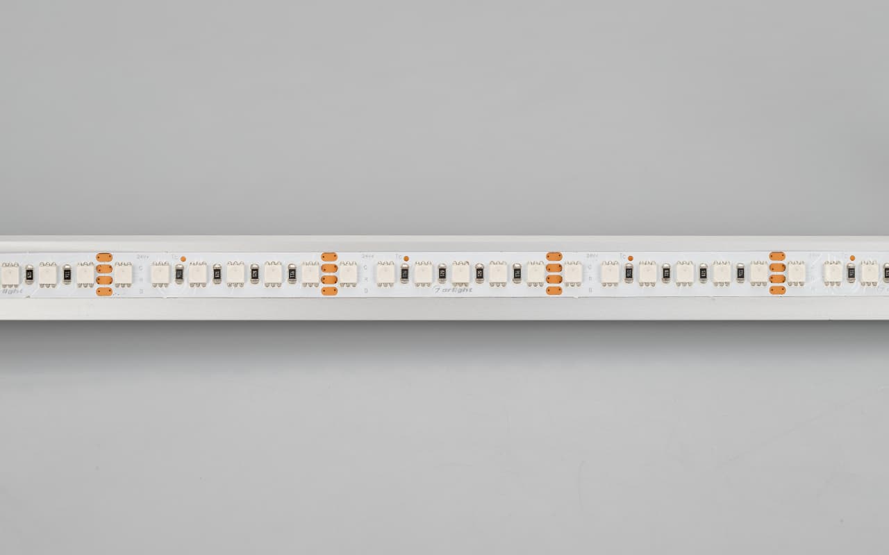 Светодиодная лента RT 2-5000 24V RGB 10mm (4040, 120 LED/m, LUX) (Arlight, 13.2 Вт/м, IP20) 026834 — фото 2