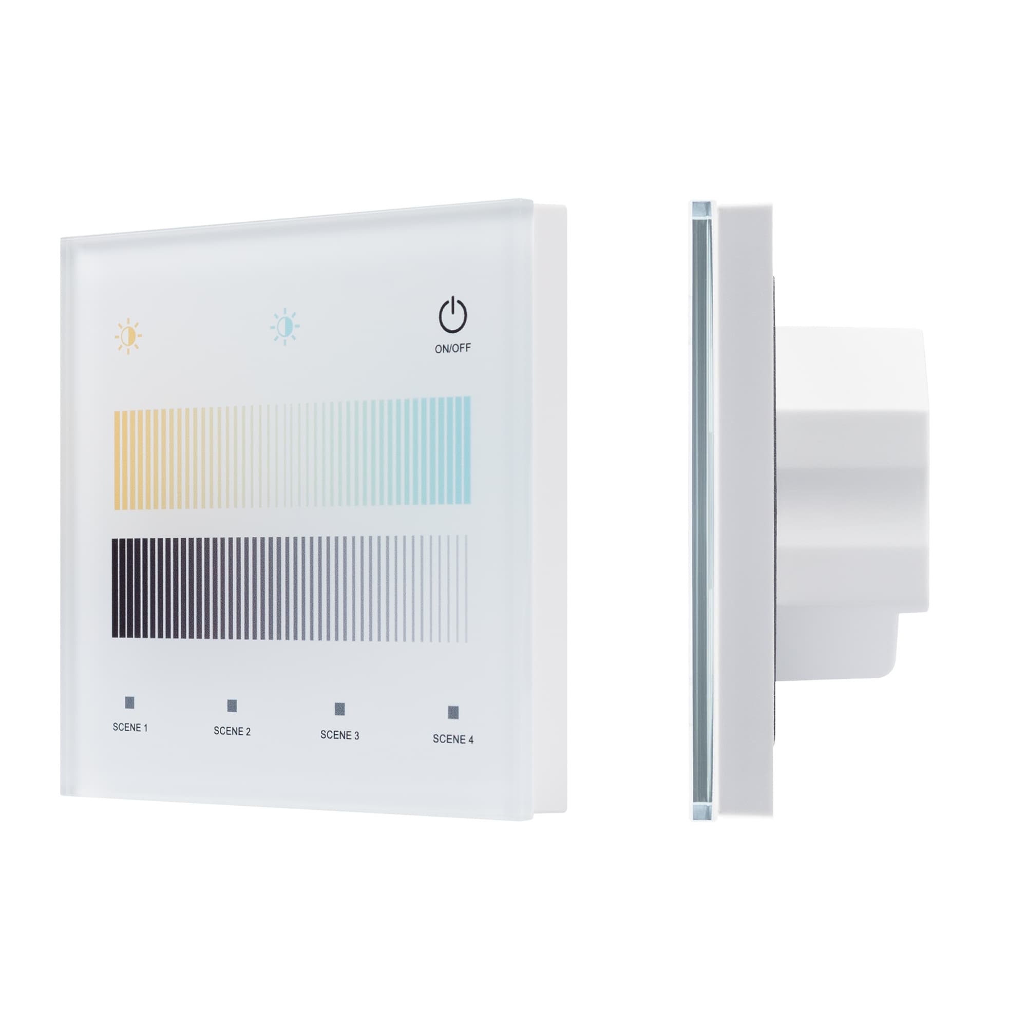 INTELLIGENT ARLIGHT Сенсорная панель SMART-DALI-301-11-1G-4SC-MIX-IN White (BUS/24V, Touch, 2.4G) (IARL, IP20 Пластик, 5 лет) 046551 — фото 1