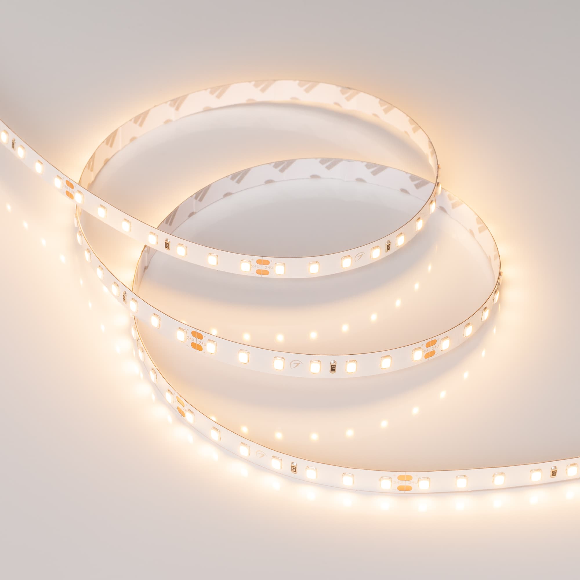Светодиодная лента RT 2-5000 24V Warm2700 1.6x (2835, 490 LED, PRO) (Arlight, 10 Вт/м, IP20) 019928(B) — фото 2