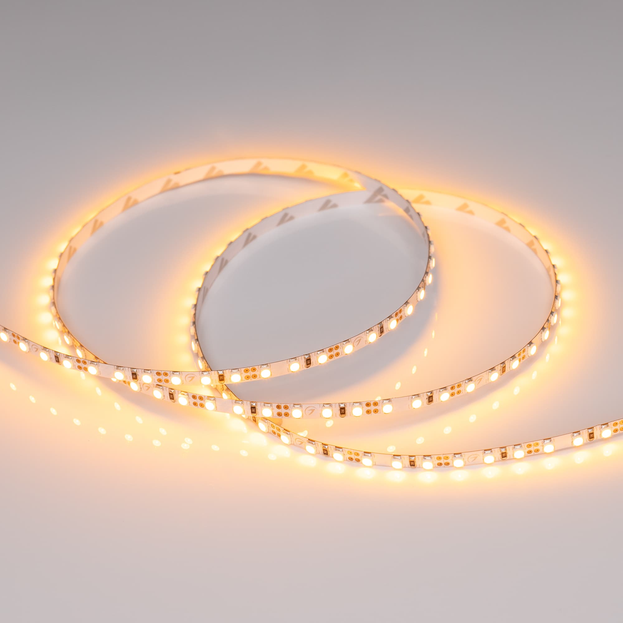 Светодиодная лента RT-A120-5mm 12V Yellow (9.6 W/m, IP20, 5m) (Arlight, 9.6 Вт/м, IP20) 015006(1) — фото 3
