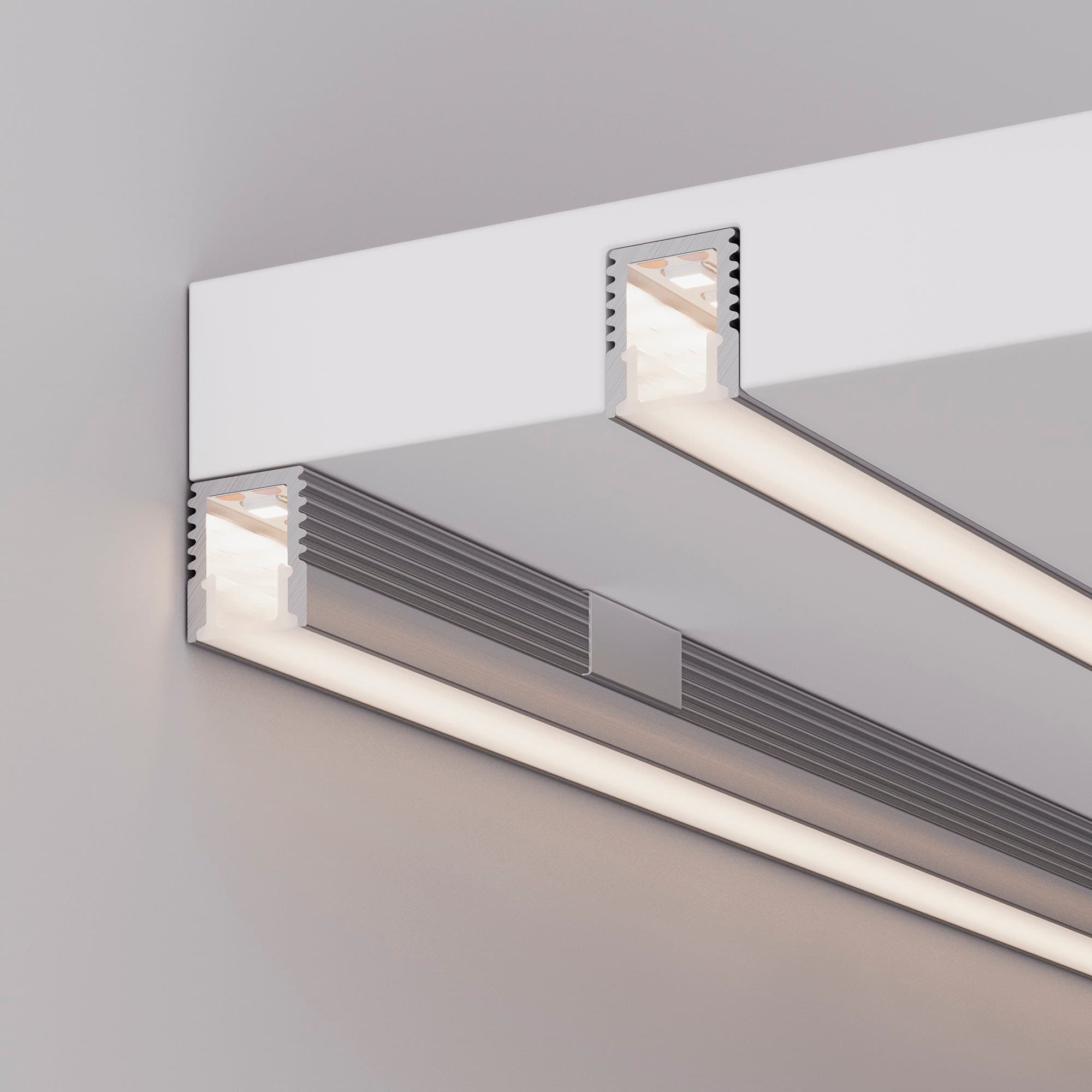 Профиль с экраном SL-MINI-8-2000 ANOD+OPAL (Arlight, Алюминий) 036832 — фото 7