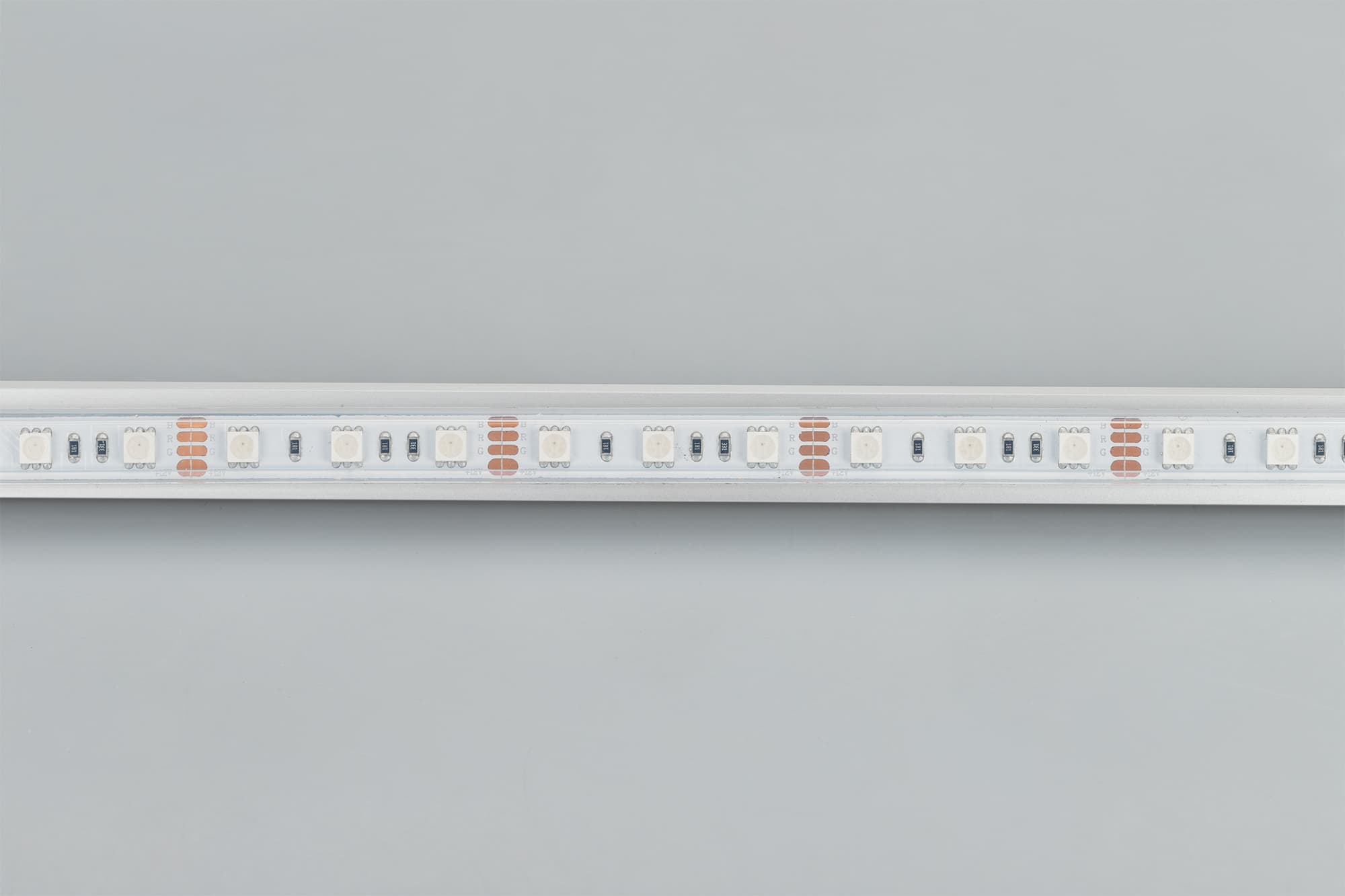 Светодиодная лента RTW 2-5000P 12V RGB 2x (5060, 300 LED, LUX) (Arlight, 14.4 Вт/м, IP66) 012311 — фото 6