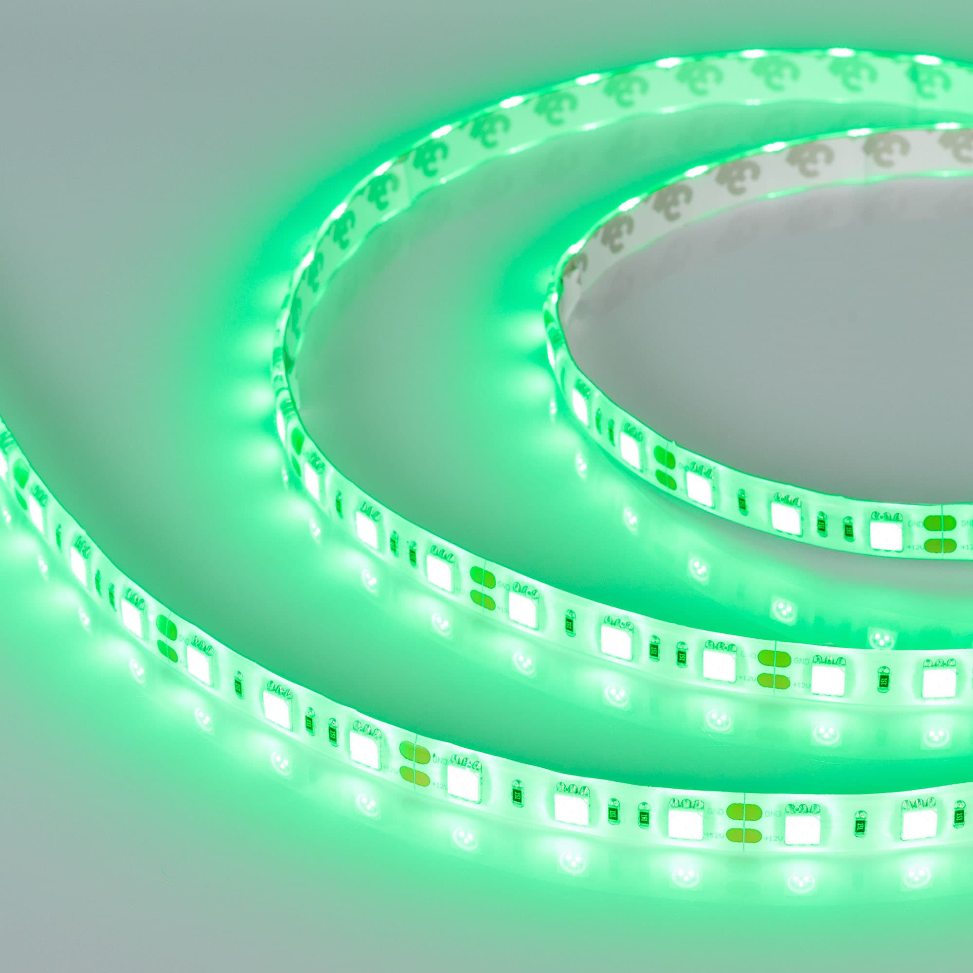 Светодиодная лента RTW 2-5000SE 12V Green 2x (5060, 300 LED, LUX) (Arlight, 14.4 Вт/м, IP65) 015434 — фото 2