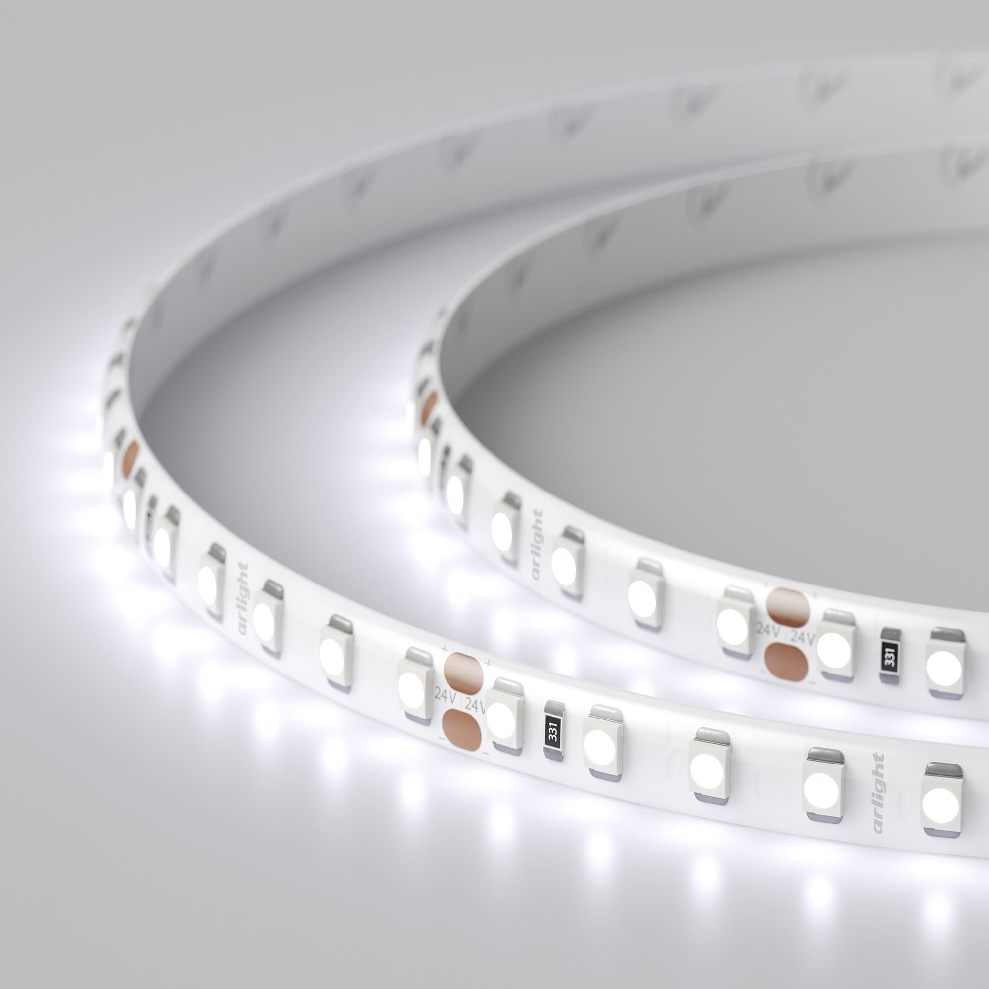 Светодиодная лента RTW 2-5000SE 24V Cool 2x (3528, 600 LED, LUX) (Arlight, 9.6 Вт/м, IP65) 016832(1) — фото 3
