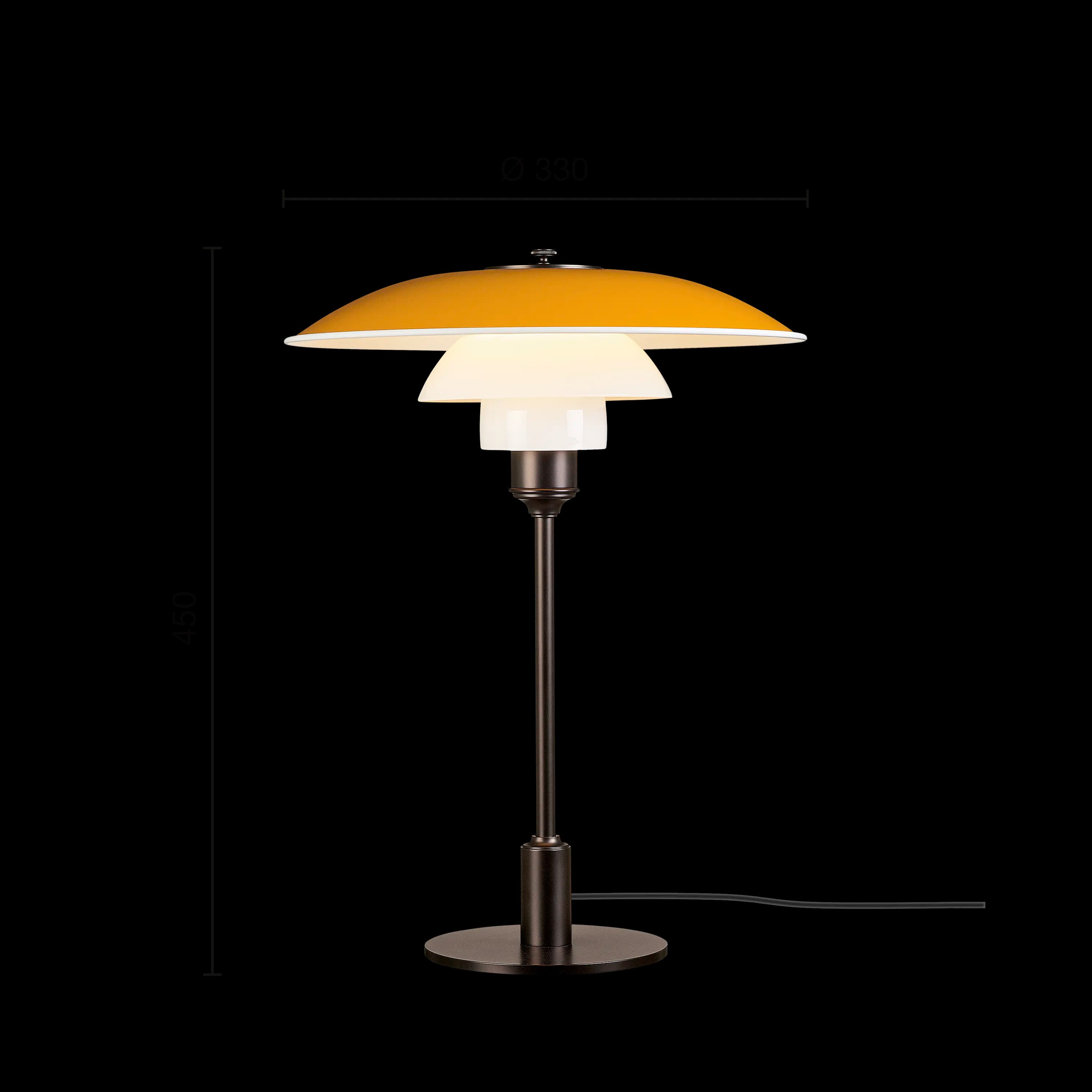 Louis Poulsen PH 3½-2½ Metal Table Lamp Yellow — фото 6