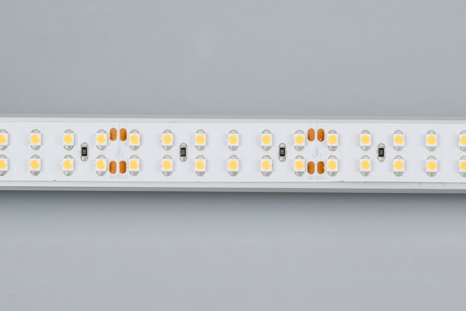 Светодиодная лента RT 2-5000 24V Warm2700 2x2 (3528, 1200 LED,CRI98) (Arlight, 19.2 Вт/м, IP20) 021450 — фото 3