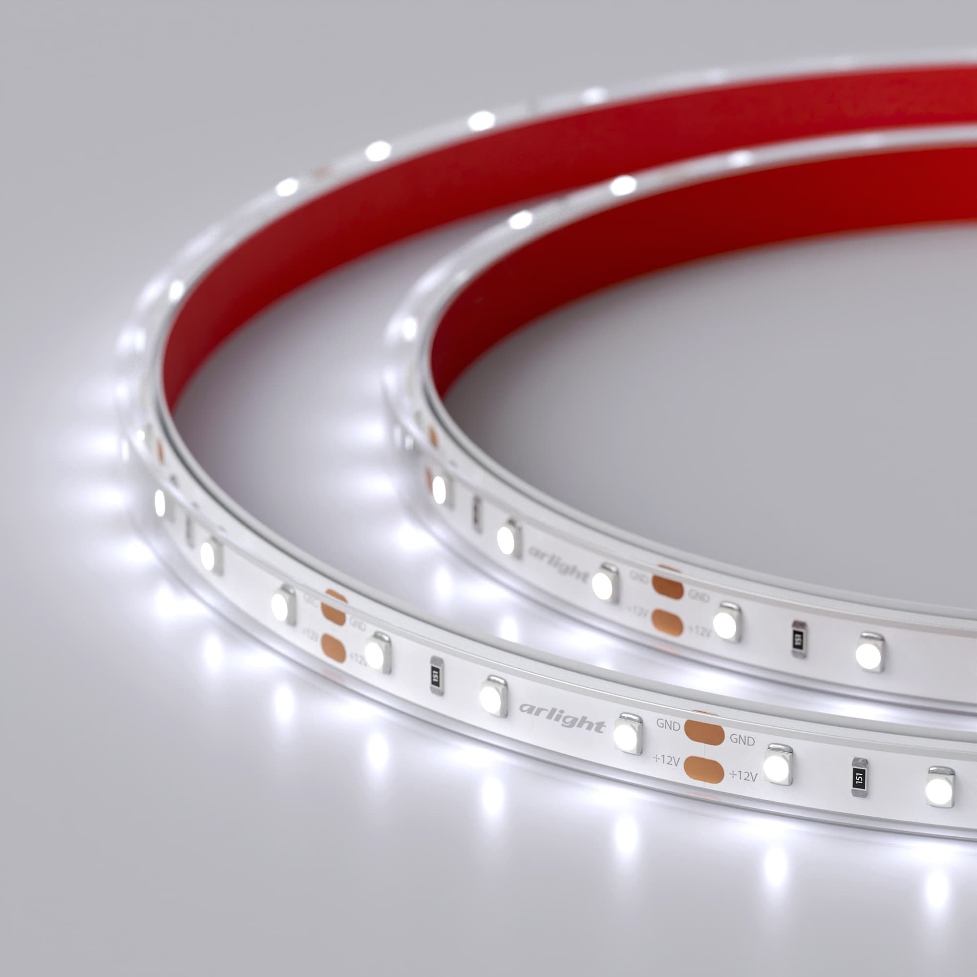Светодиодная лента RTW 2-5000PGS 12V Cool (3528, 300 LED, LUX) (Arlight, 4.8 Вт/м, IP67) 016839 — фото 5
