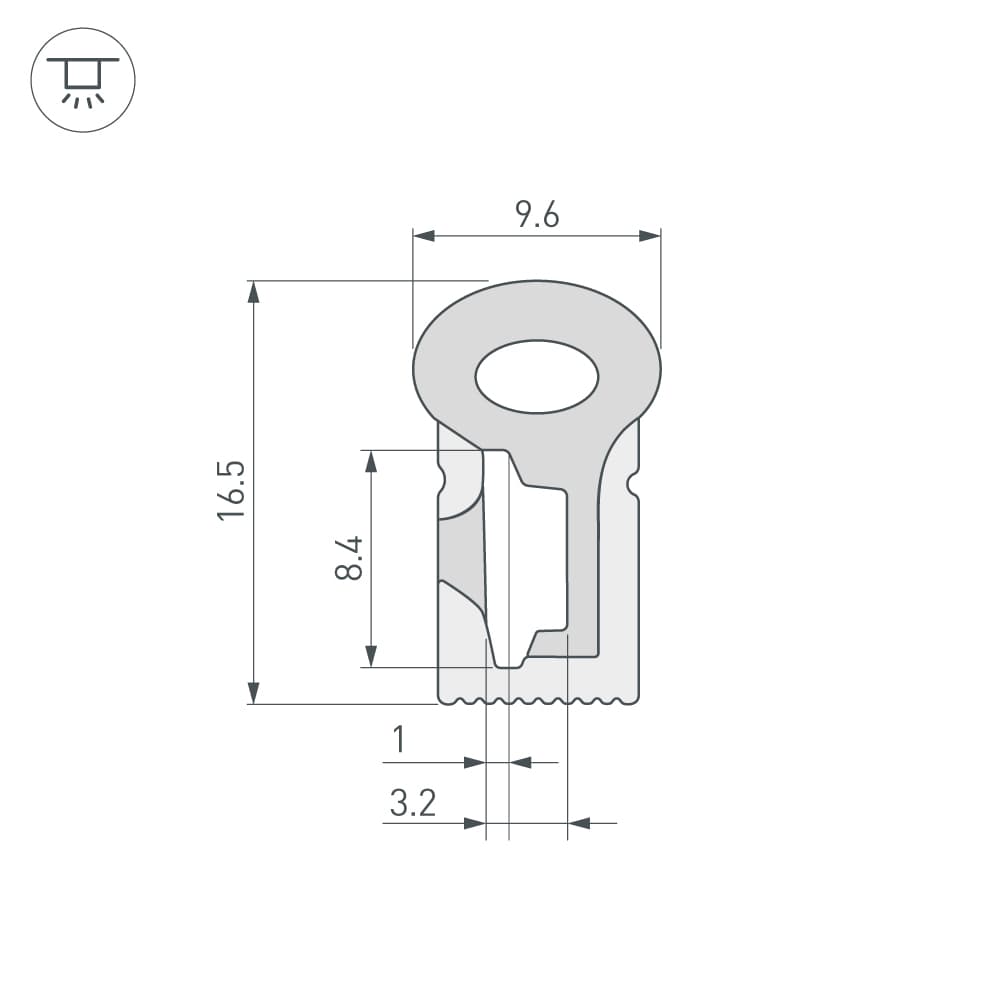 Силиконовый профиль WPH-FLEX-0817-SIDE-S8-20m WHITE (Arlight, Силикон) 041088 — фото 2