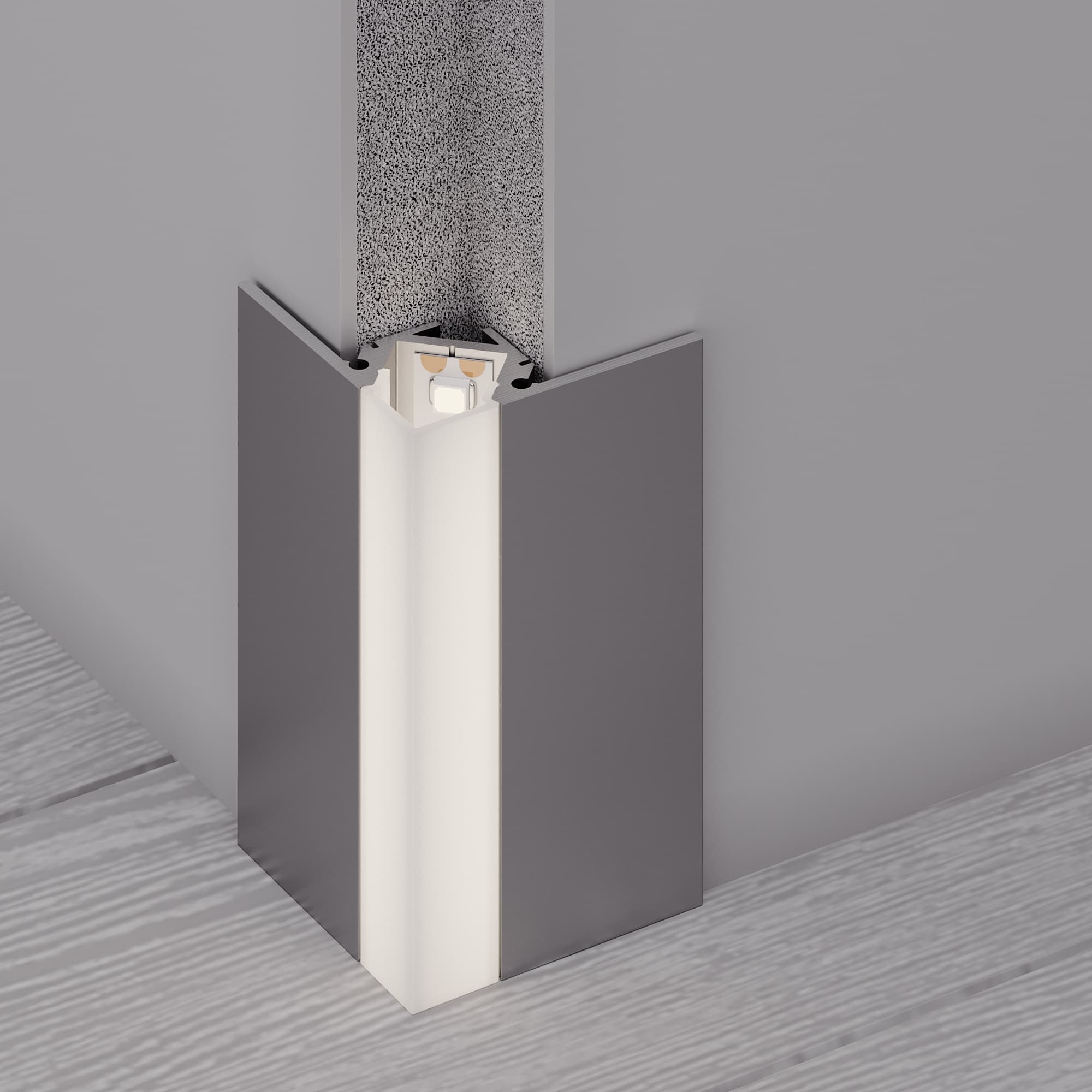 Профиль ARH-DECORE-S12-EXT-F-2000 ANOD внешний (Arlight, Алюминий) 023897 — фото 4