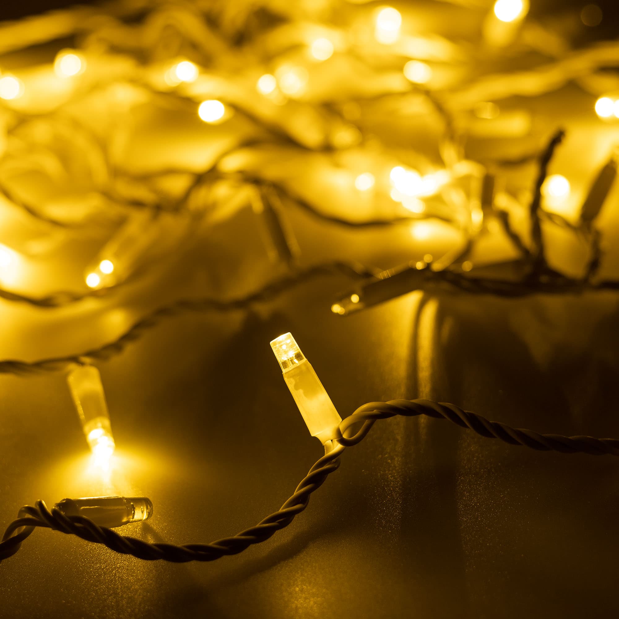 Arlight Светодиодная гирлянда ARD-STRING-CLASSIC-10000-WHITE-100LED-PULSE Warm (230V, 7W) (Ardecoled, IP65) 031645