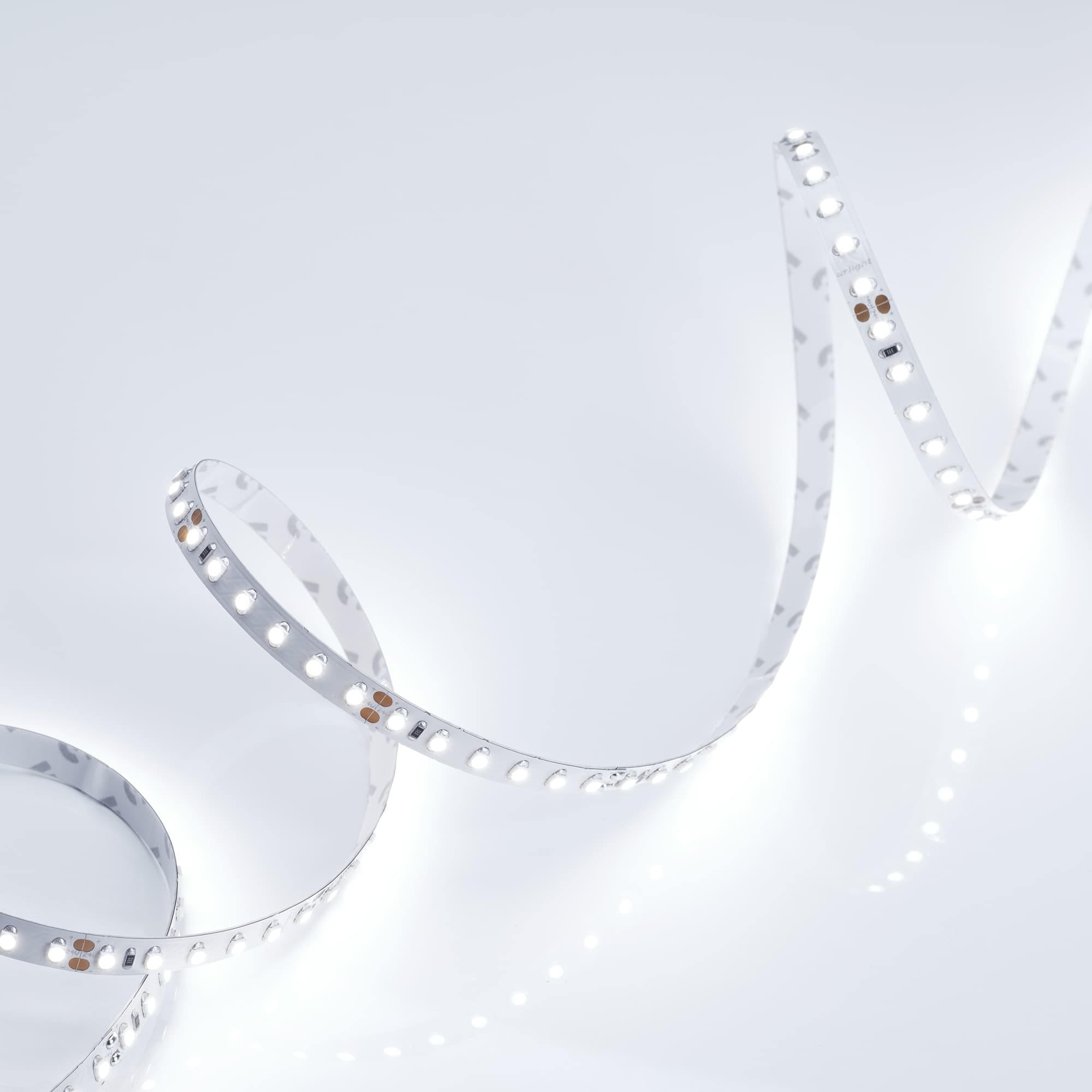 Светодиодная лента RT 2-5000 24V Cool 8K 2x (3528, 600 LED, LUX) (Arlight, 9.6 Вт/м, IP20) 013747 — фото 4