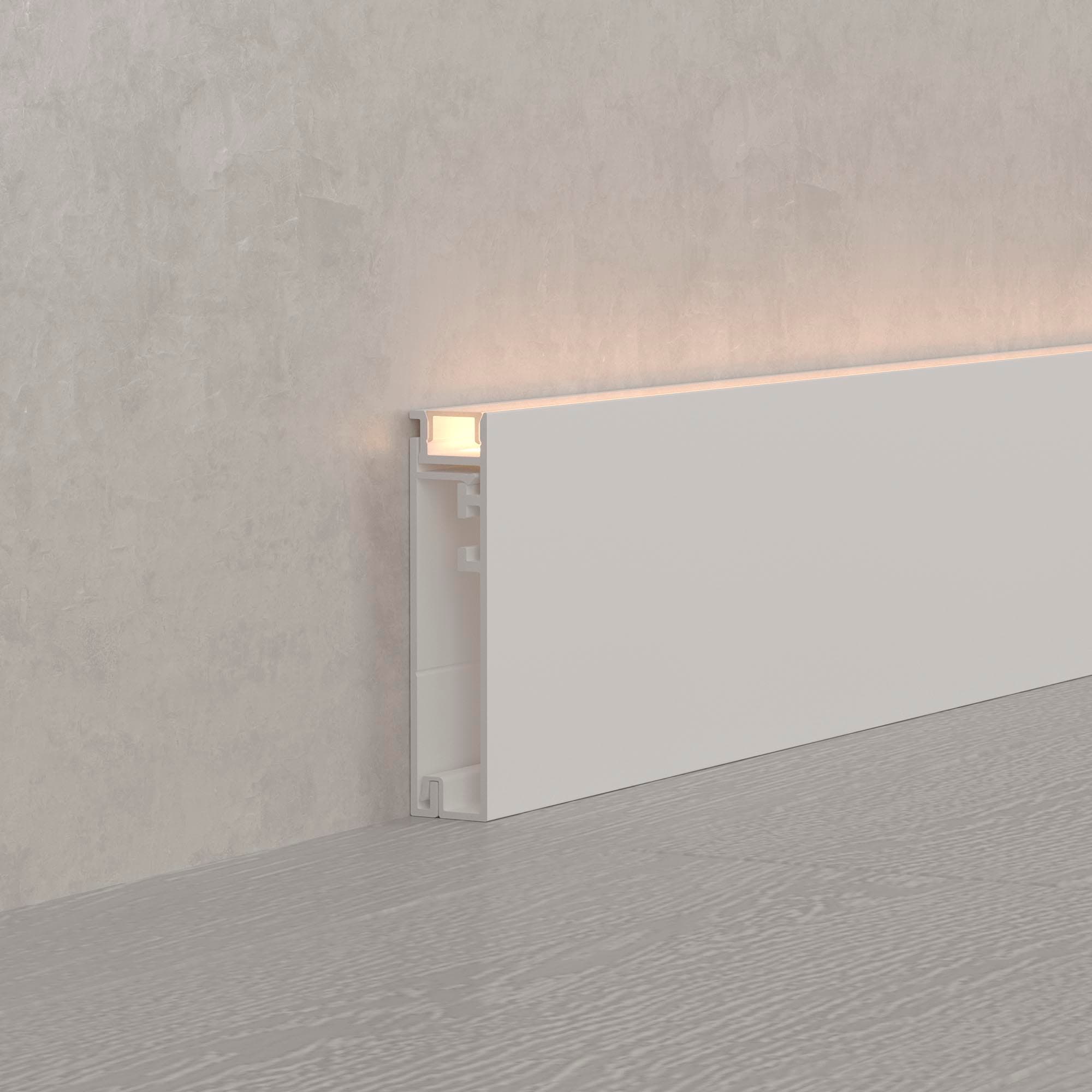 Профиль PLINTUS-H55-2000 WHITE (Arlight, Алюминий) 045445 — фото 5