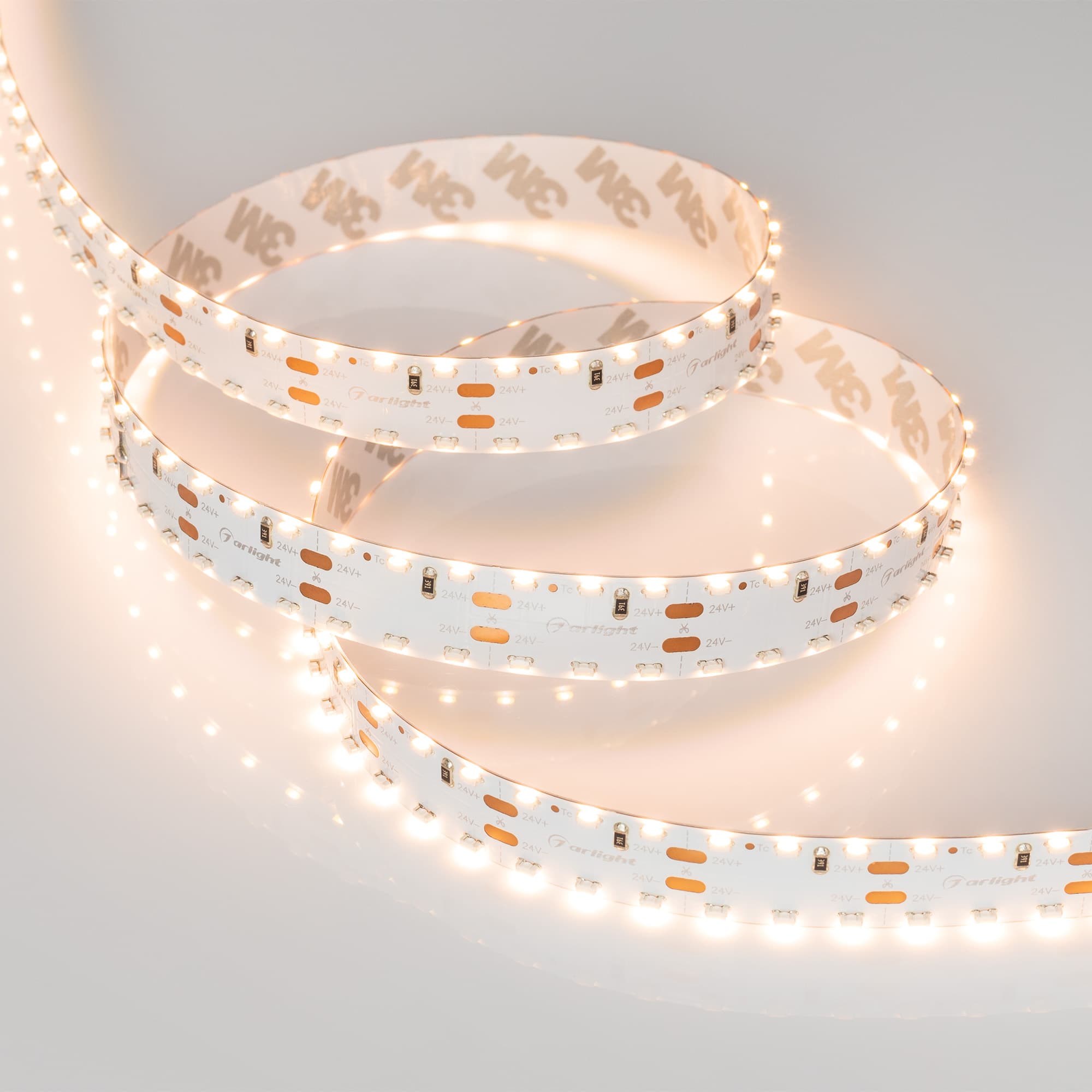 Светодиодная лента RS 2-5000 24V Warm3000 2x2 15mm (3014, 240 LED/m, LUX) (Arlight, 19.2 Вт/м, IP20) 024471 — фото 3