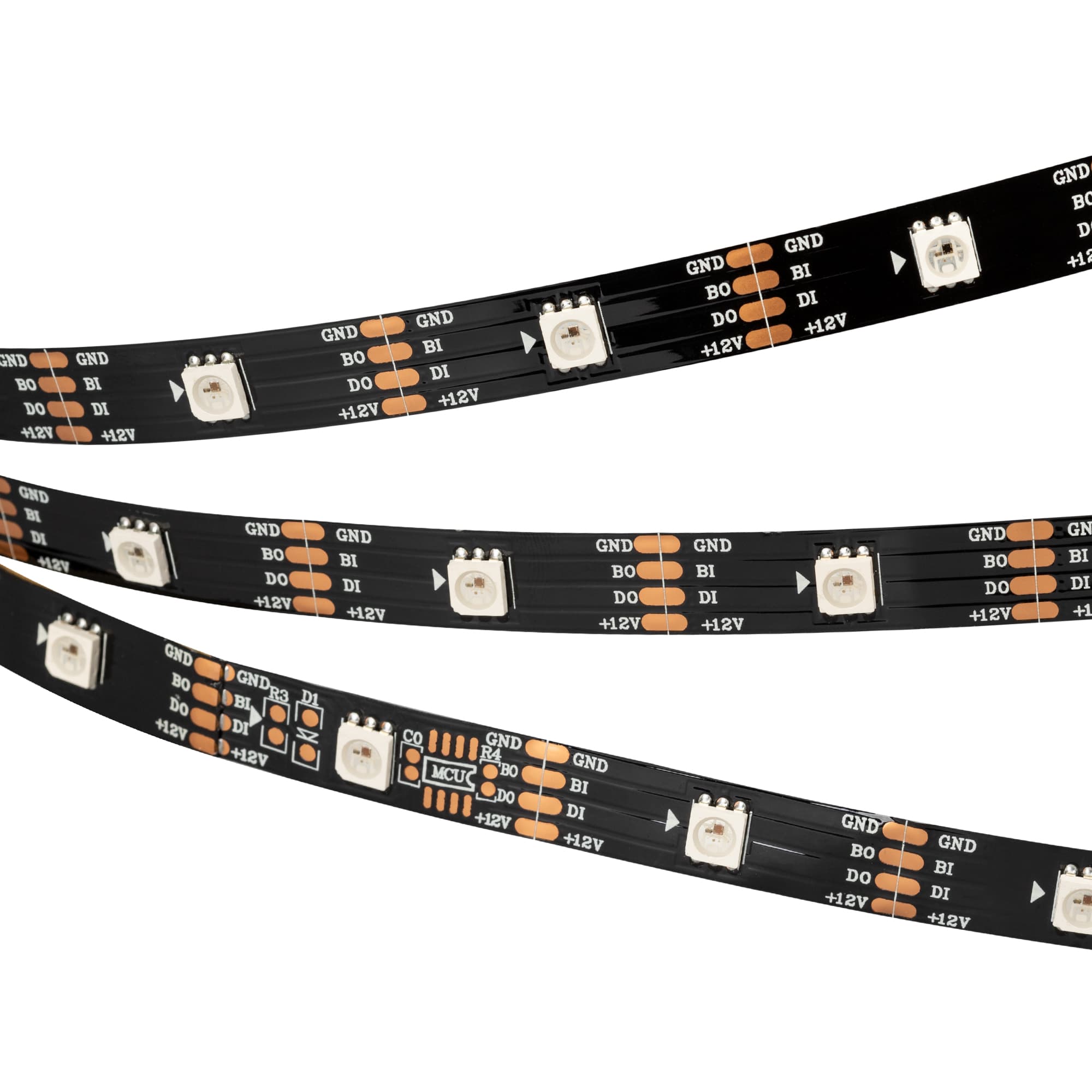 Светодиодная лента SPI-5000-RAM-5060-30 12V Cx1 RGB-Auto (Black 10mm, 4.8W/m, IP20) (Arlight, Открытый, IP20) 029757