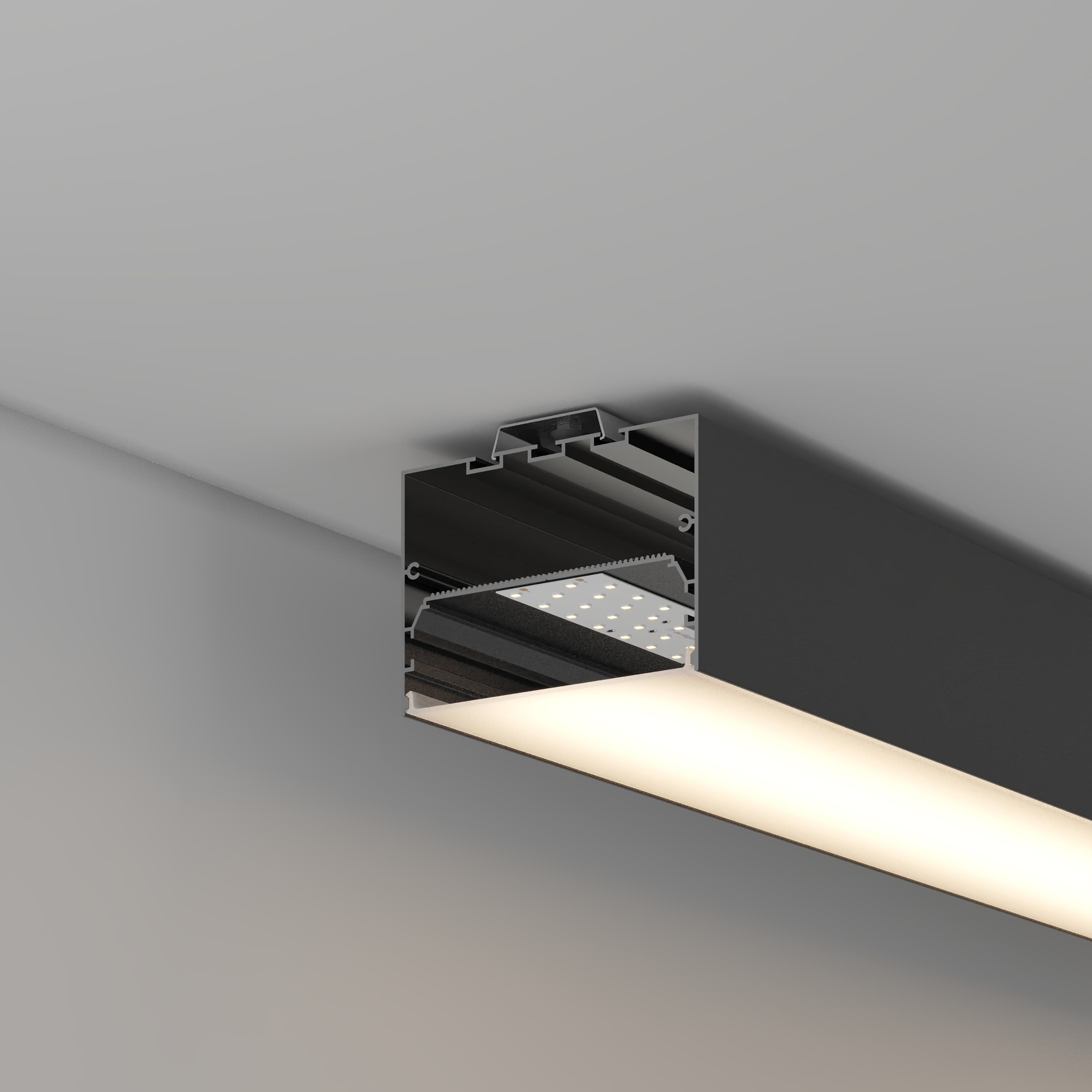 Профиль POWER-W100H70-2000 BLACK (Arlight, Алюминий) 056214 — фото 5