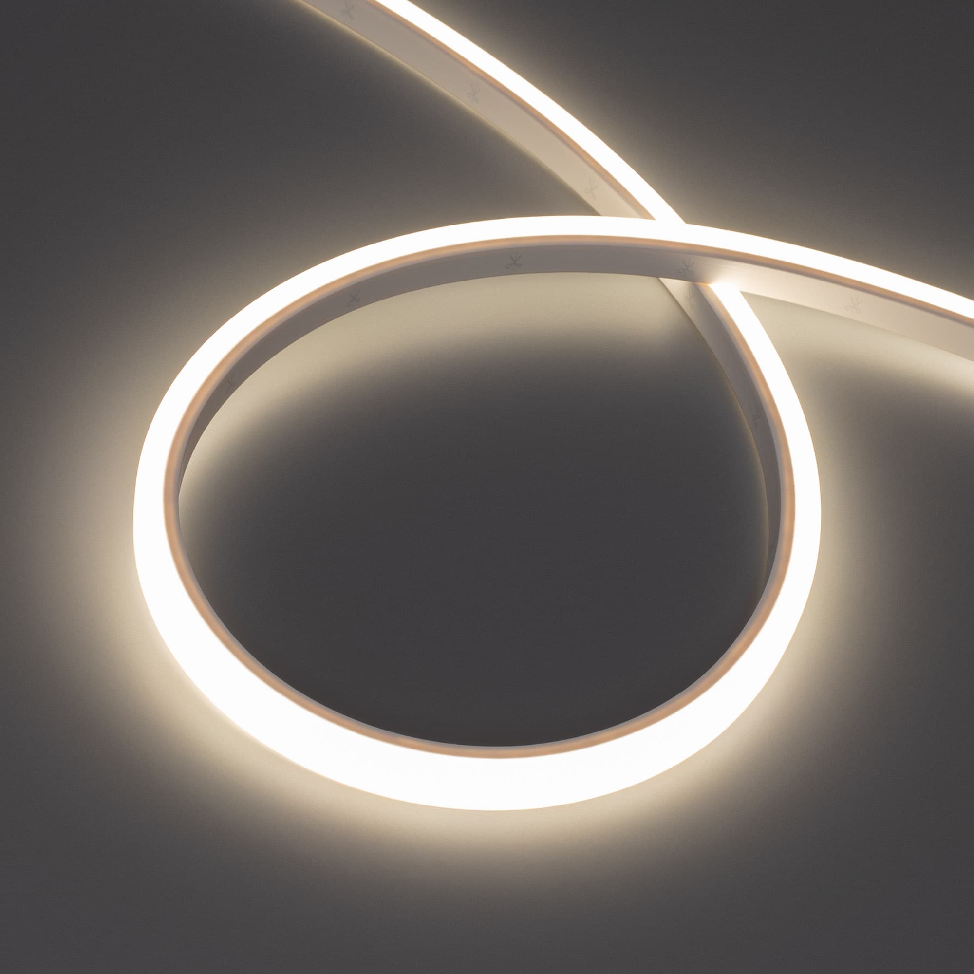 Светодиодная лента герметичная WAVE-TOP-PU-A144-10x10mm 24V Day4000 (5 W/m, IP68, 1m, wire x1) (Arlight, Вывод боковой, 3 года) 052614