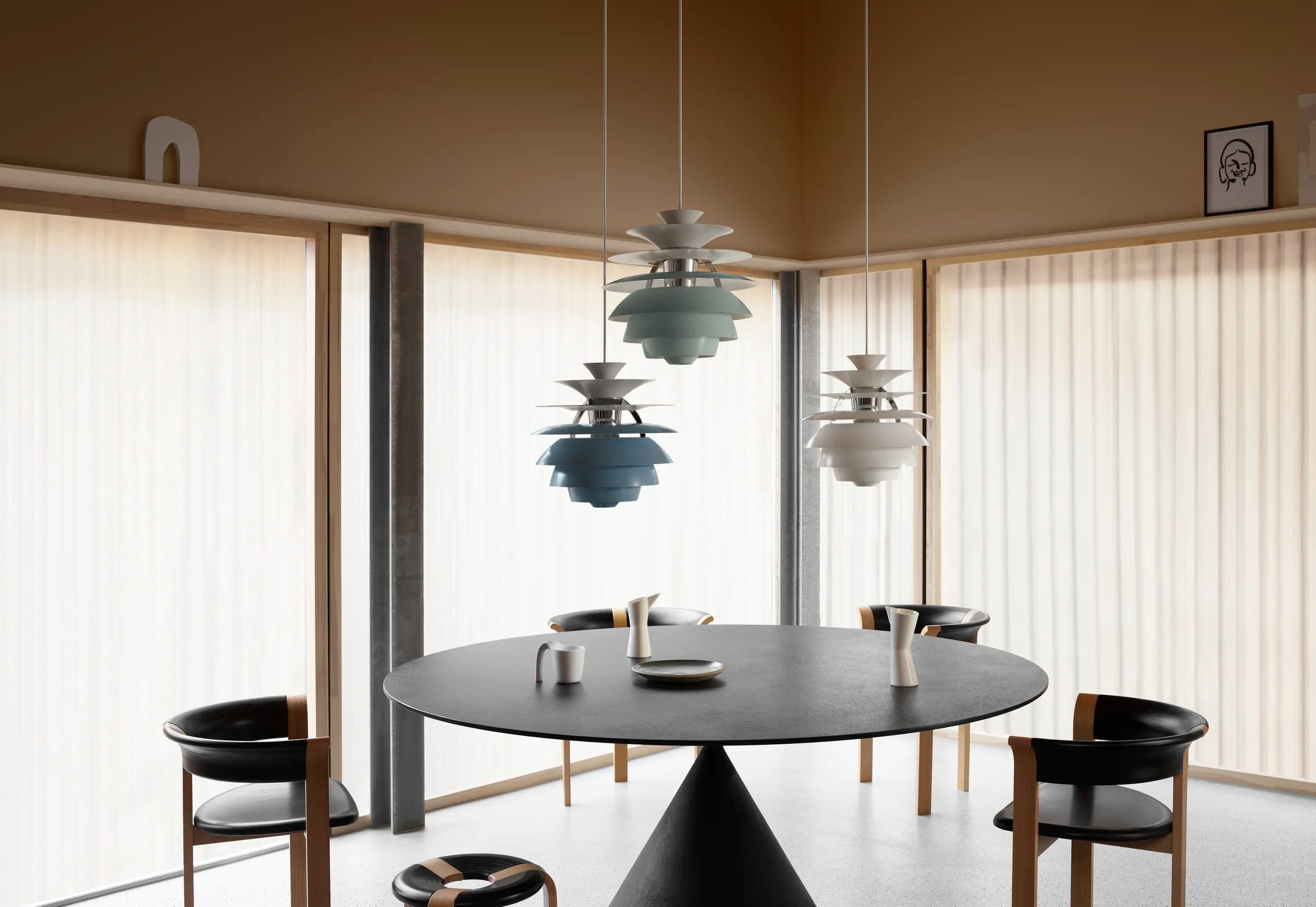 Louis Poulsen PH Snowball Dusty blue/high lustre chrome plated — фото 4