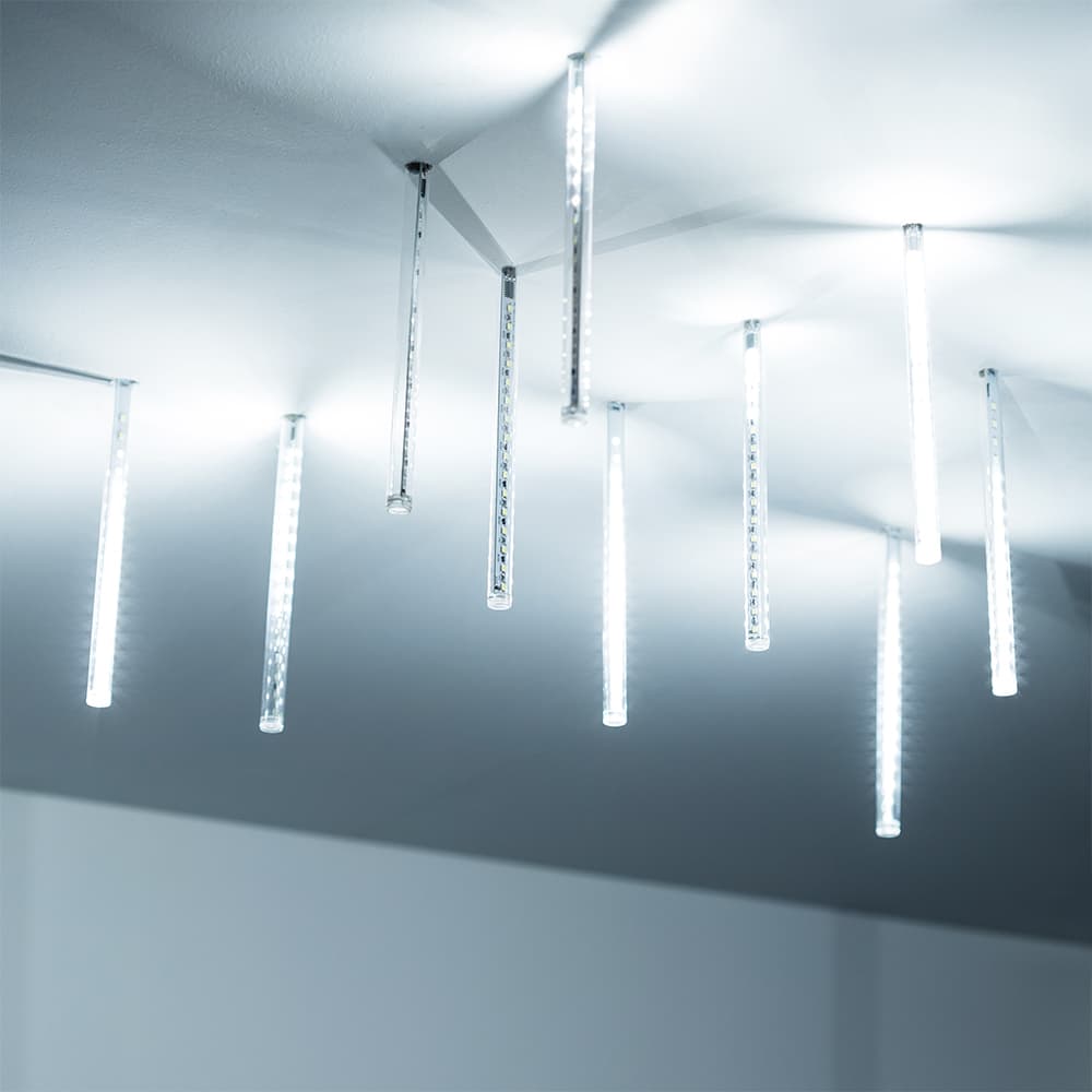 Arlight Светодиодная гирлянда ARD-ICEFALL-CLASSIC-D12-200-10PCS-CLEAR-32LED-LIVE WHITE (230V, 10.5W) (Ardecoled, IP65) 026043