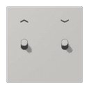 Накладка 2 тумблерами, с символами стрелок, Jung LC12-5PR0205