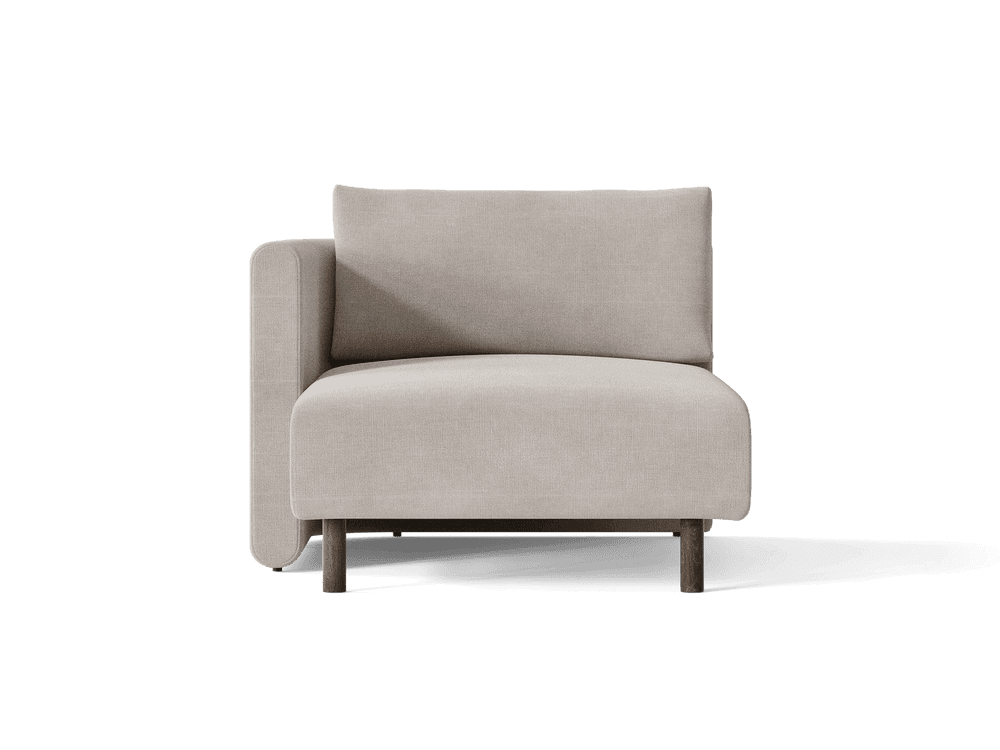 Ferm Living Dase Sofa Chaise Longue Left - Cotton Linen - Natural ferm LIVING — фото 3