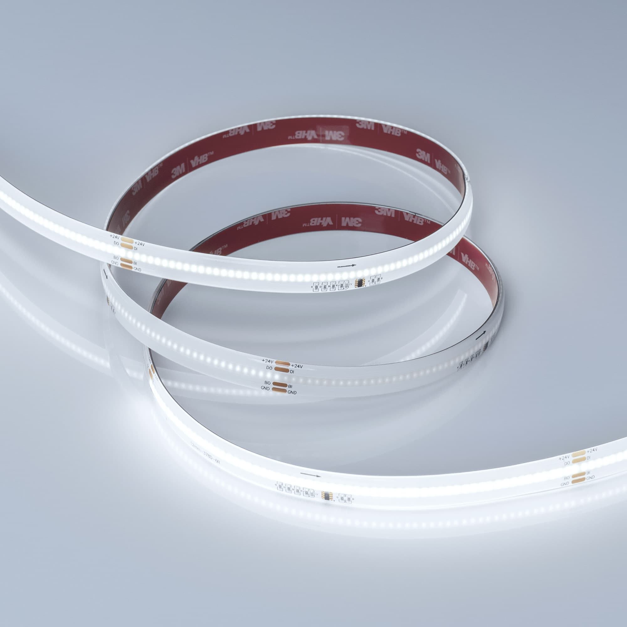 Светодиодная лента герметичная SPI-COB-SE-X378-12mm 24V White6000-PX63-BPT (7 W/m, IP65, 5m) (Arlight, бегущий огонь) 041738 — фото 3
