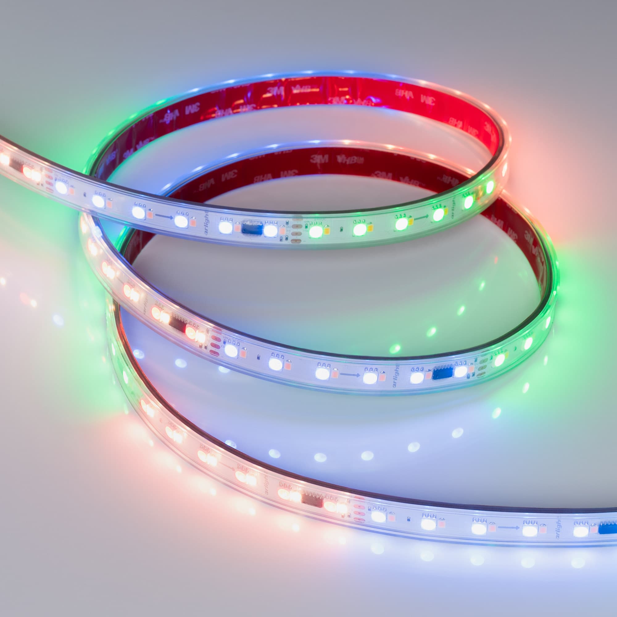 Светодиодная лента герметичная SPI-P-BA120-14mm 24V RGBW-White-PX6-BPT (16 W/m, IP66, 5060/2835, 5m) (Arlight, бегущий огонь) 049401 — фото 4