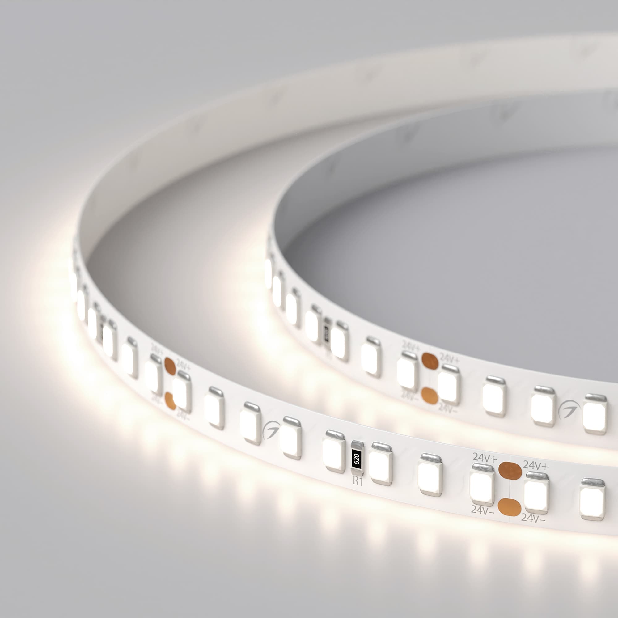 Светодиодная лента RT 2-5000-50m 24V Day5000 2x (2835, 160 LED/m, LUX) (Arlight, 12 Вт/м, IP20) 026701 — фото 3