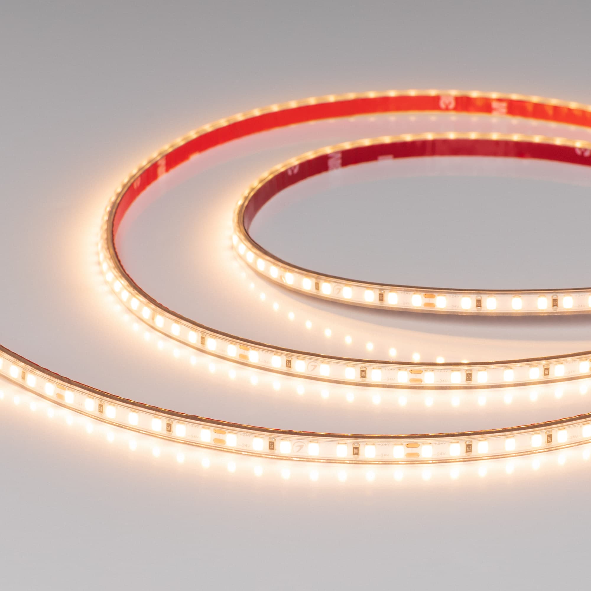 Светодиодная лента герметичная RTW-PS-A140-7mm 24V Warm2700 (10 W/m, IP67, 5m) (Arlight, CRI>90) 058507 — фото 1