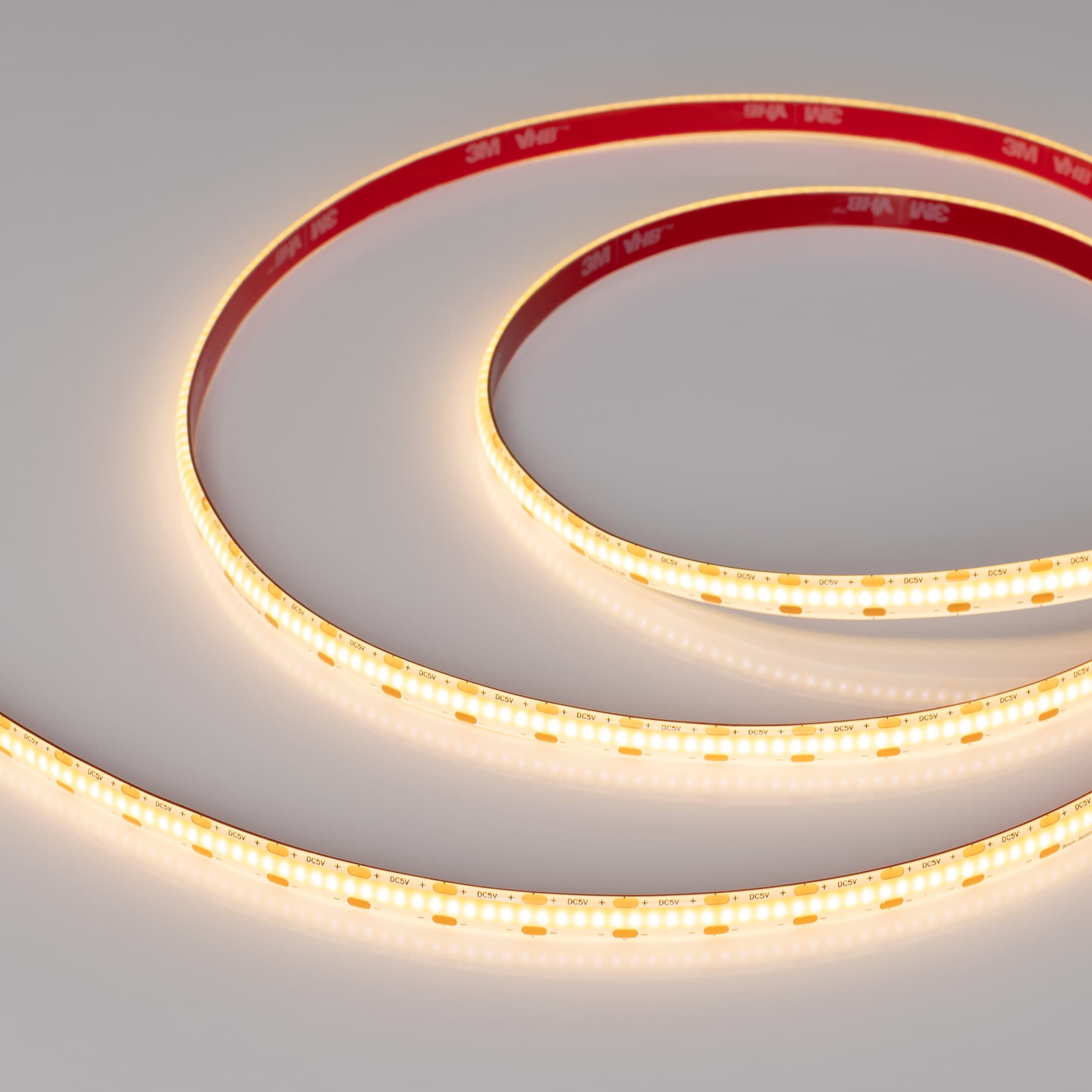 Светодиодная лента герметичная COB-SE-X360-8mm 5V Warm2700 (5 W/m, IP65, 5m) (Arlight, -) 041710(1) — фото 1