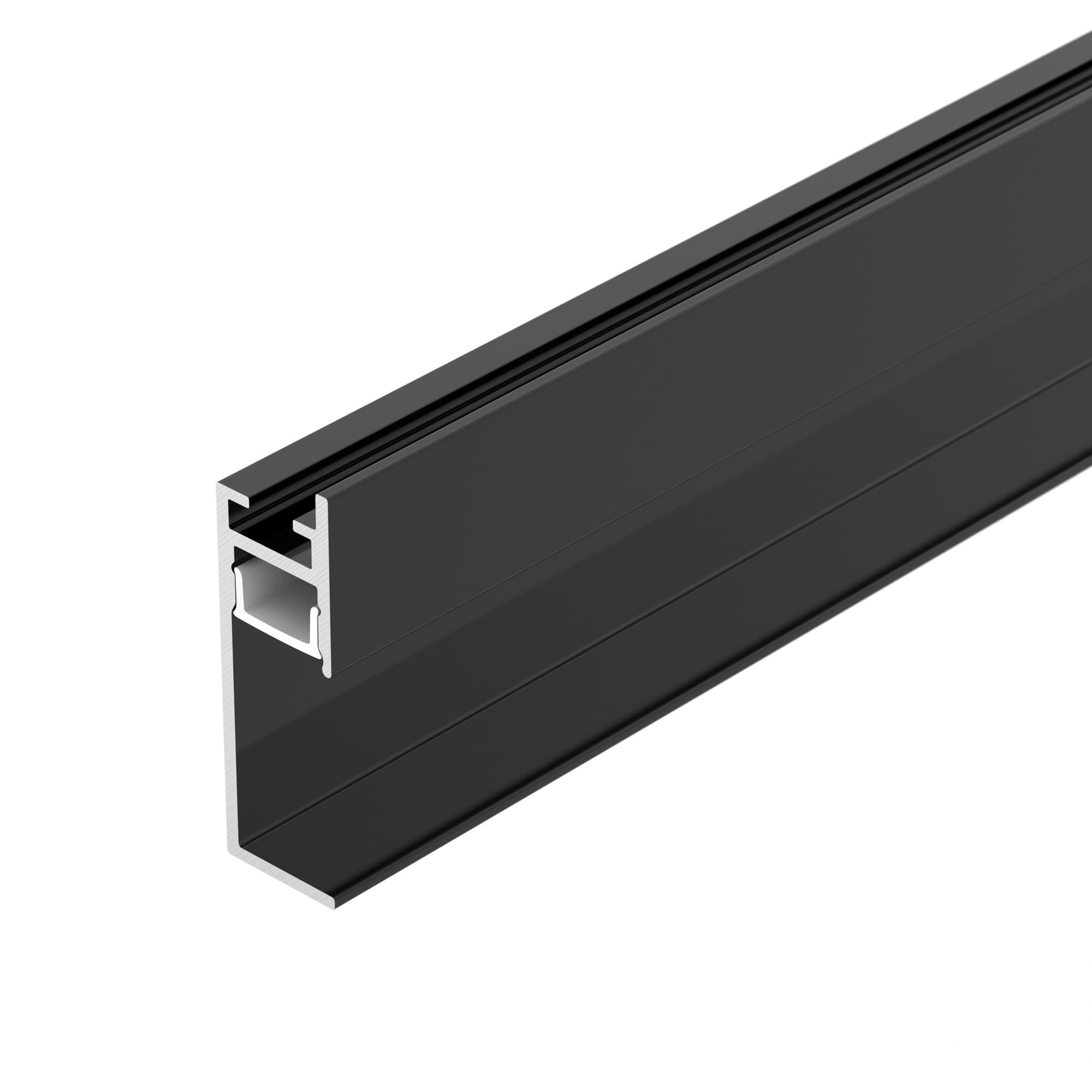 Профиль PLINTUS-H35-F-2000 BLACK (Arlight, Алюминий) 043599 — фото 1