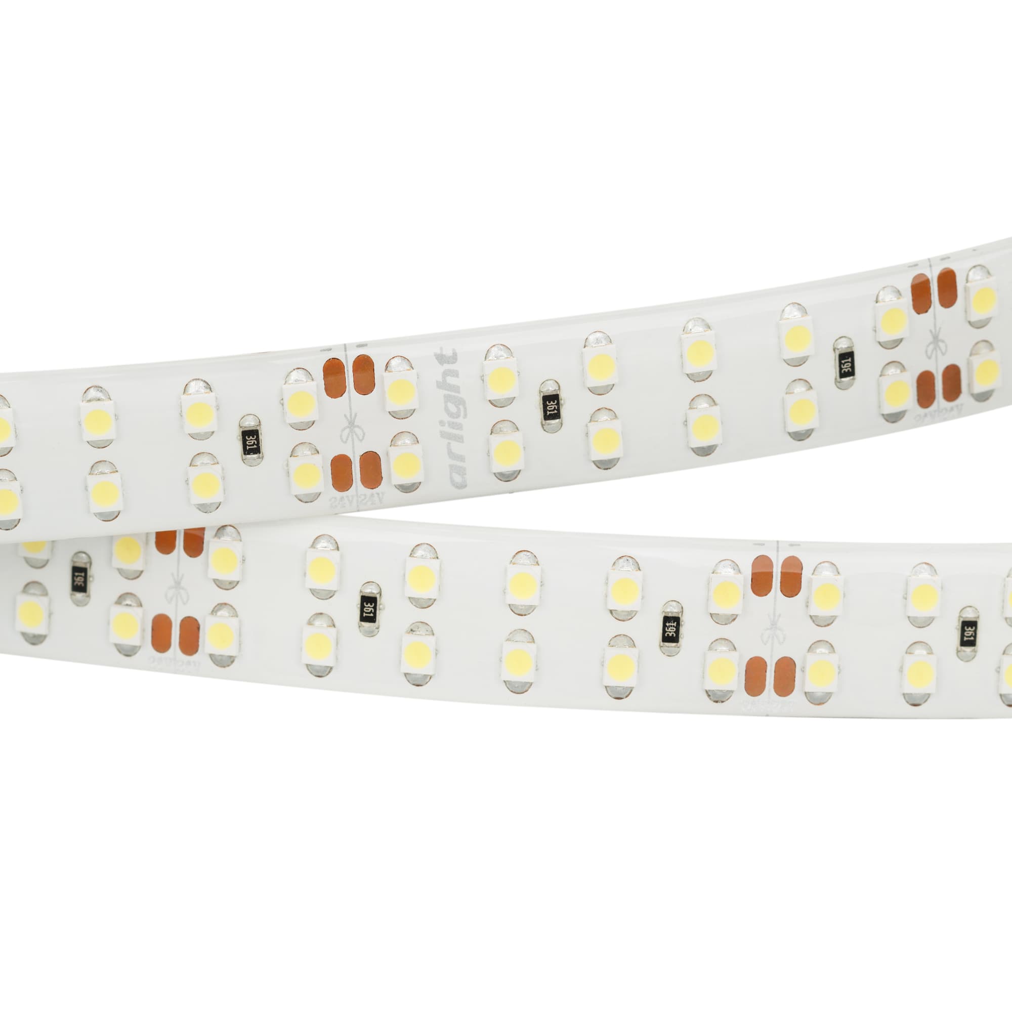 Светодиодная лента RTW 2-5000SE 24V Day 2x2 (3528, 1200 LED, LUX) (Arlight, 19.2 Вт/м, IP65) 014723(B) — фото 1
