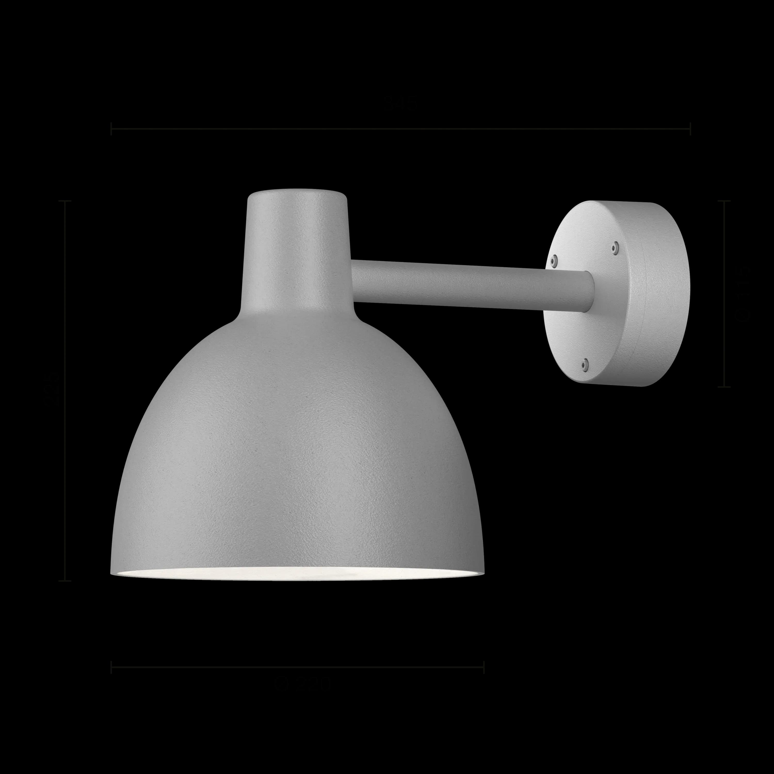 Louis Poulsen Toldbod 220 Outdoor Wall Lamp Aluminium colour texture Ø 220 — фото 7