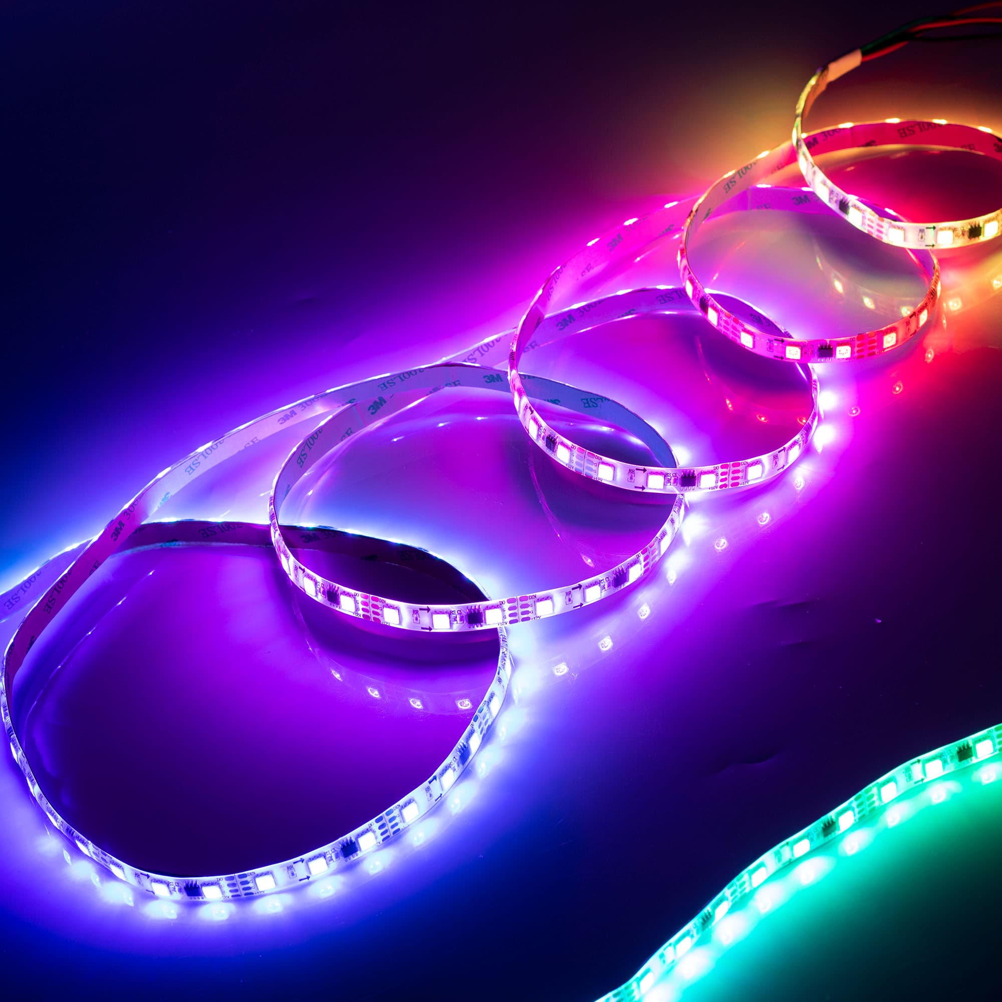 Светодиодная лента SPI-5000SE-5060-60 12V Cx3 RGB-Auto (10mm, 13.2W/m, IP65) (Arlight, Закрытый, IP65) 021874(1) — фото 7