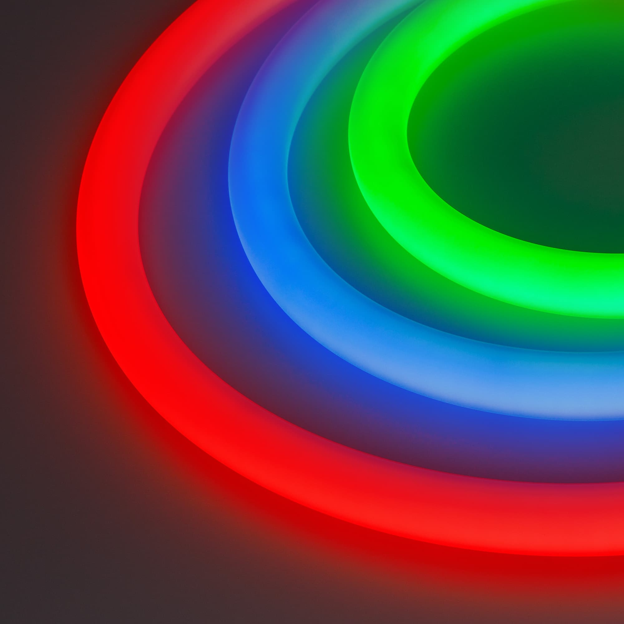 Светодиодная лента герметичная MOONLIGHT-BLACK-SIDE-G280-D25mm 24V RGB 360deg (14.4 W/m, IP65, 3m, wire x1) (Arlight, Вывод боковой, 3 года) 047041