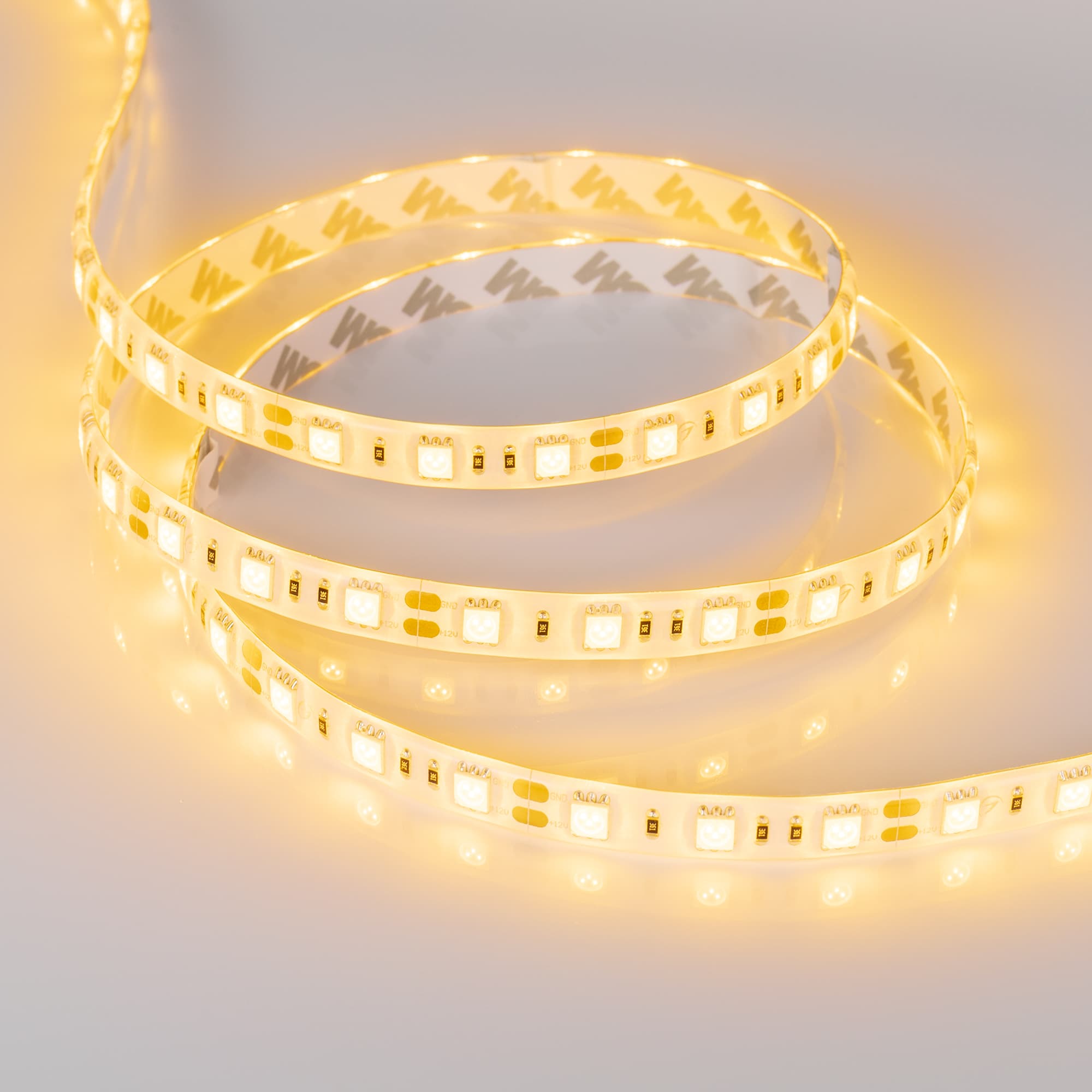 Светодиодная лента RTW 2-5000SE 12V Yellow 2x (5060, 300 LED, LUX) (Arlight, 14.4 Вт/м, IP65) 015444 — фото 2