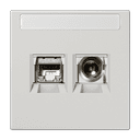 Smart TV розетка, Jung MMDLS4521LG