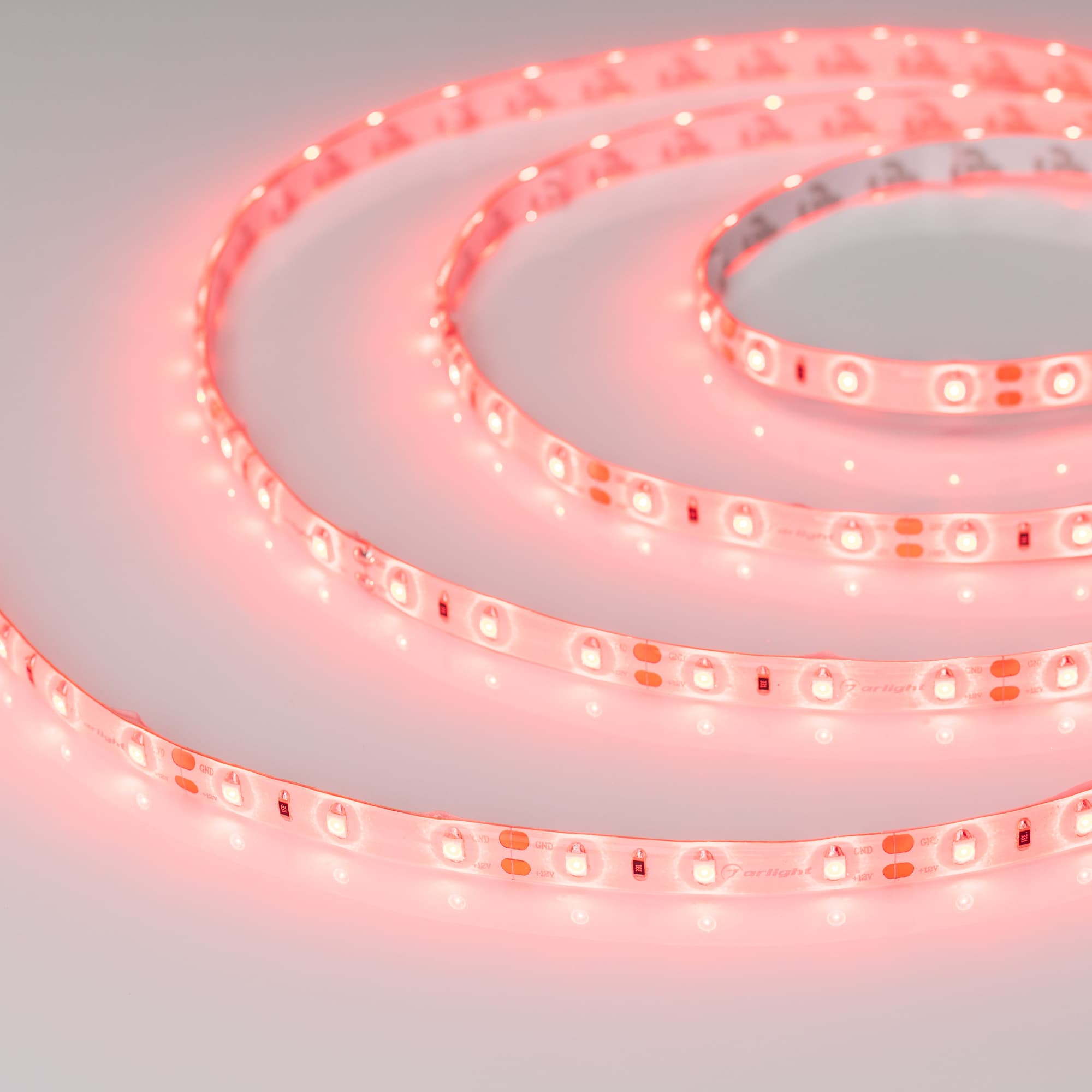 Светодиодная лента RTW 2-5000SE 12V Red (3528, 300 LED, LUX) (Arlight, 4.8 Вт/м, IP65) 015417 — фото 3