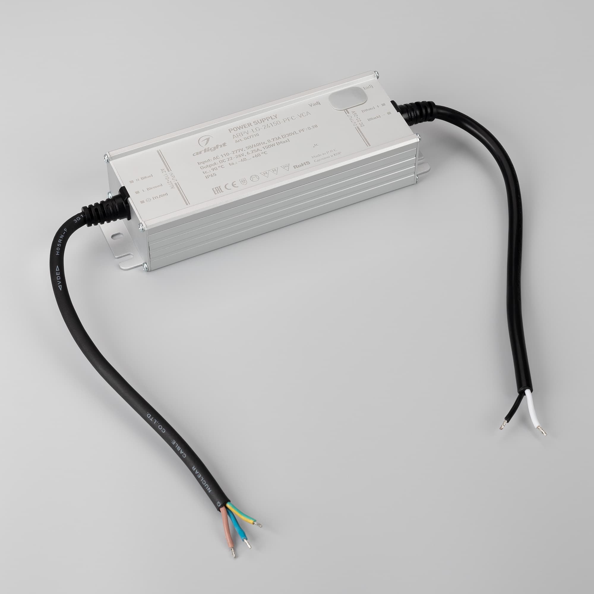 Блок питания ARPV-LG-24150-PFC-VCA (22-26V, 6.25A, 150W) (Arlight, IP65 Металл, 5 лет) 047710 — фото 2