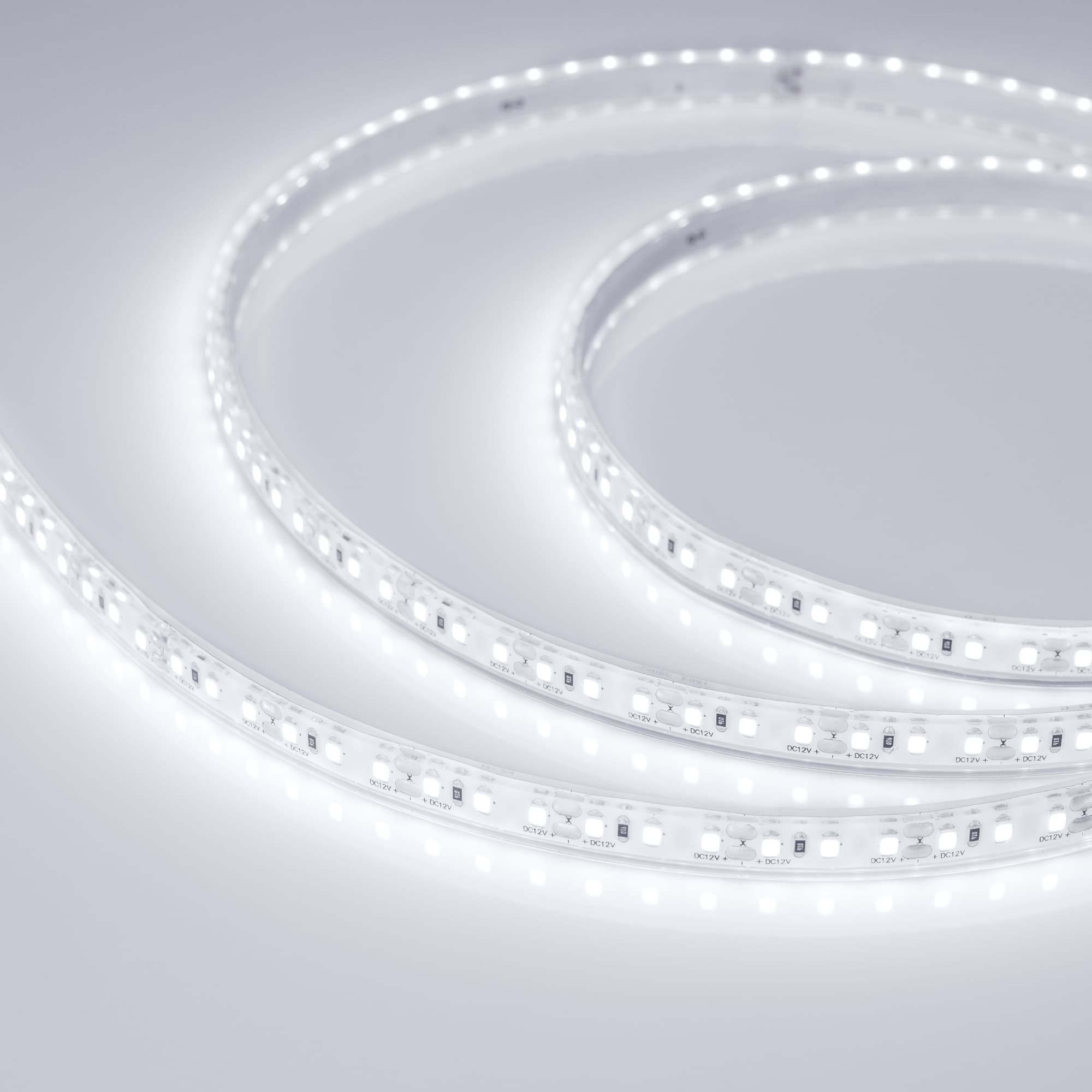 Светодиодная лента герметичная RTW-PU-A120-10.5mm 12V White6000 (16.8 W/m, IP68, Wire 2m, 5m) (Arlight, -) 029596(3) — фото 1