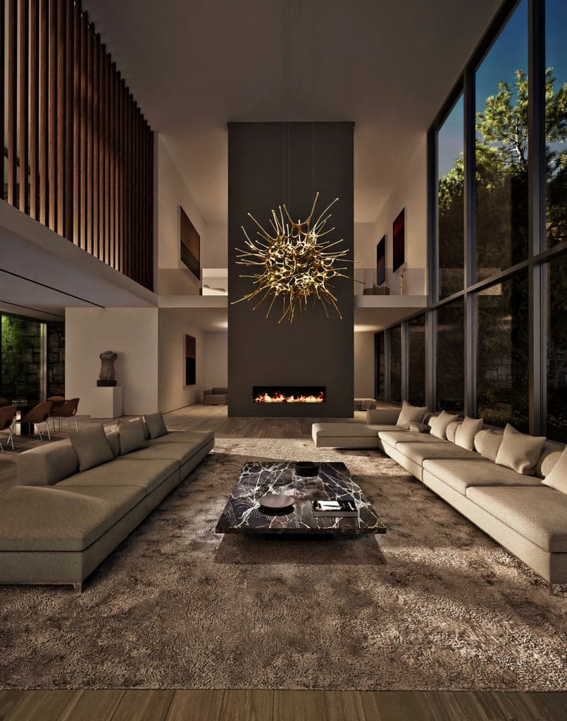 Terzani Dragon round suspended sculpture | 11M Terzani