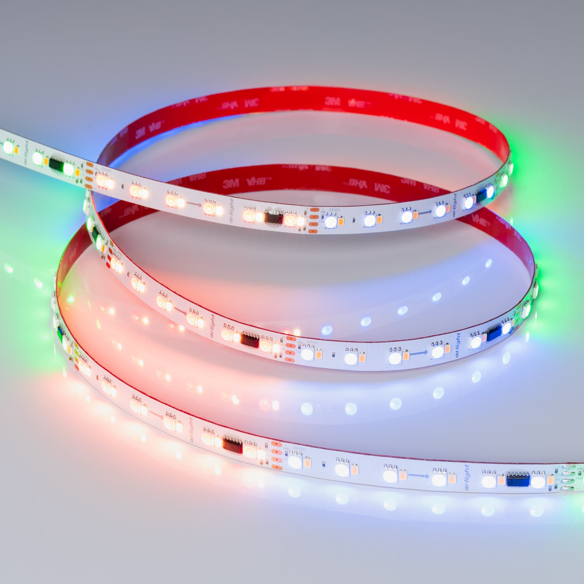 Светодиодная лента SPI-BA120-12mm 24V RGBW-Day-PX6-BPT (16 W/m, IP20, 5060/2835, 5m) (Arlight, бегущий огонь) 040621 — фото 3
