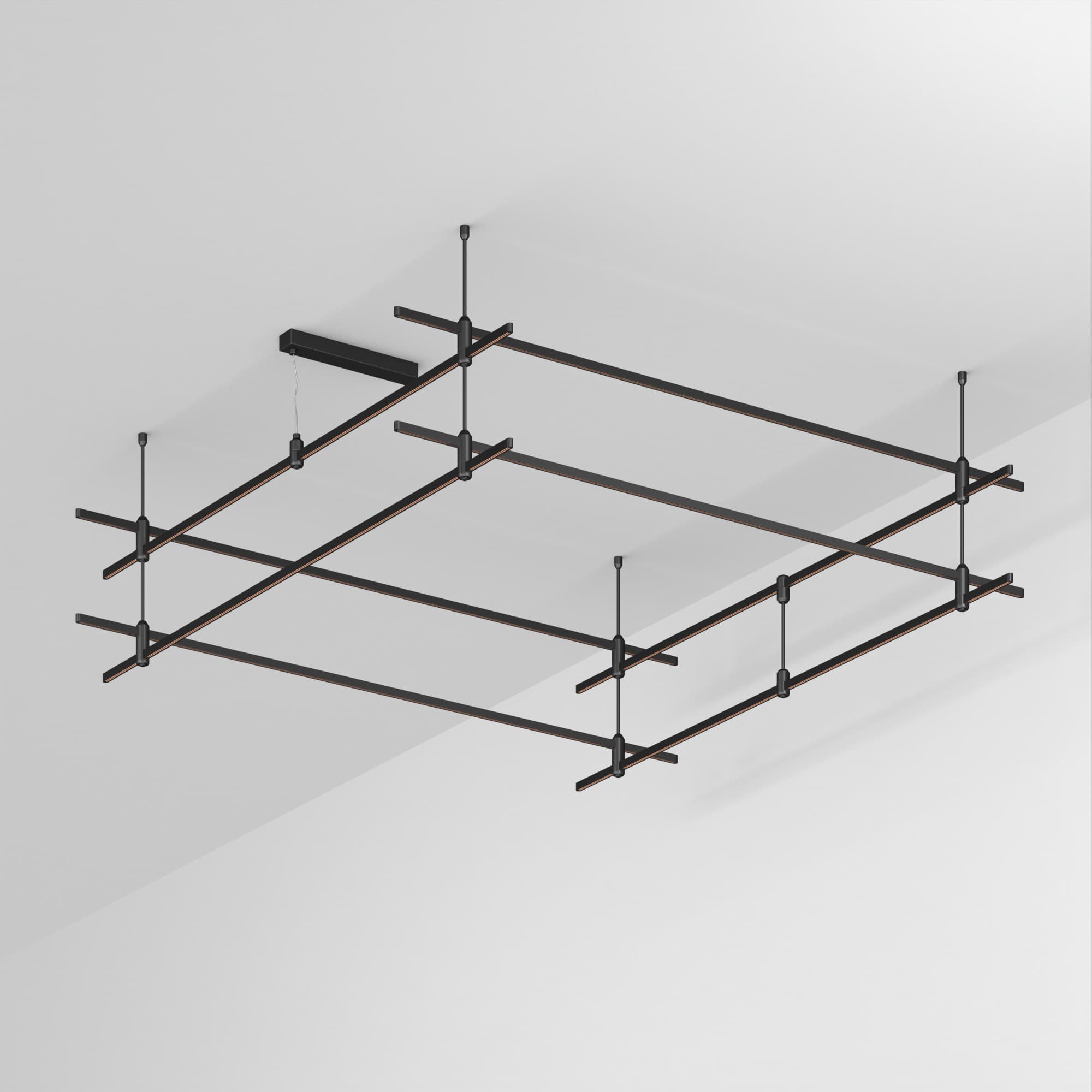 Основание ART-APRIORI-QUADRAT-2-ROD-400-2000x2000 (BK) (Arlight, IP20 Металл, 3 года) 048550