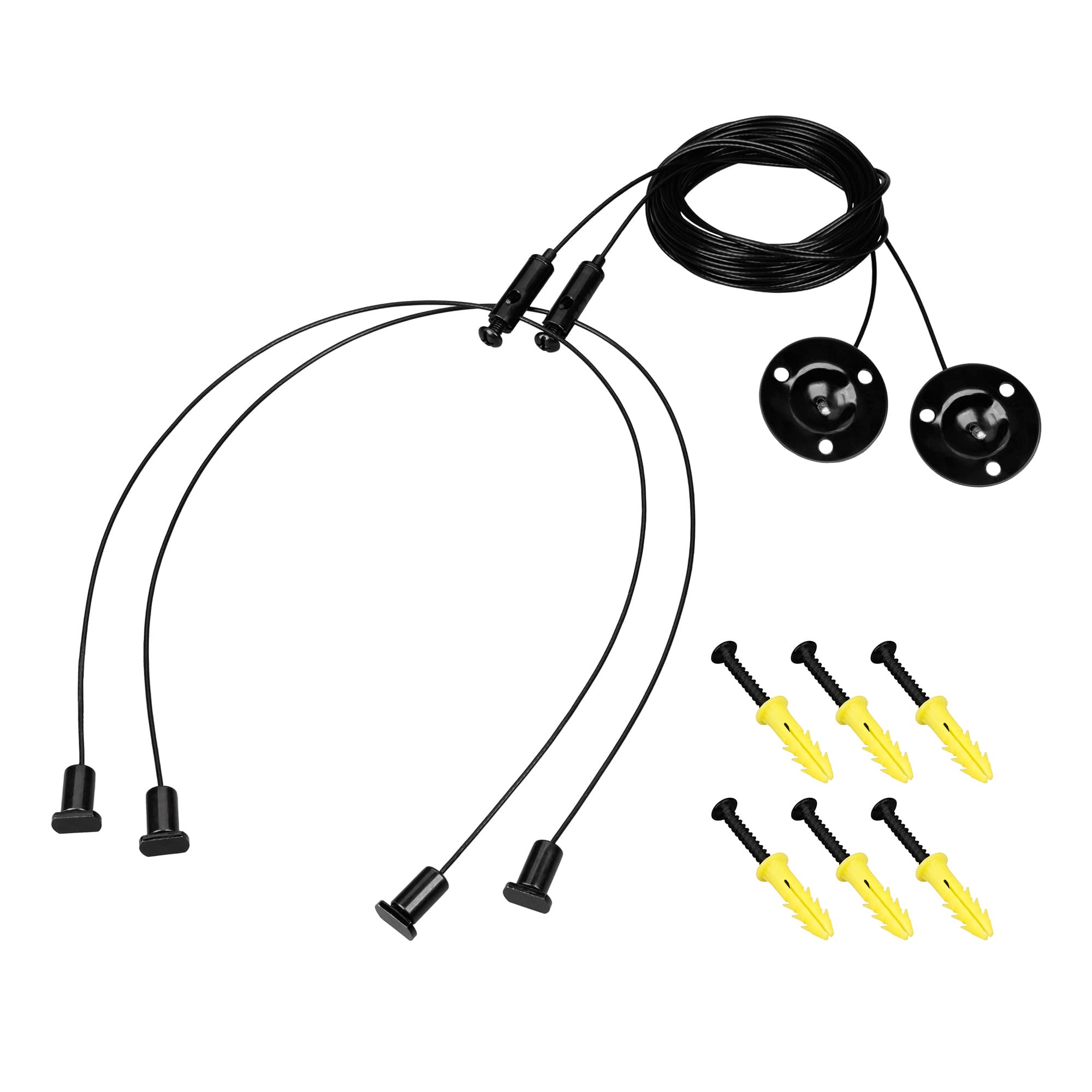 Подвес LINE-6070 2x4m Set BLACK (Pad 9x2mm) (Arlight, Металл) 056259