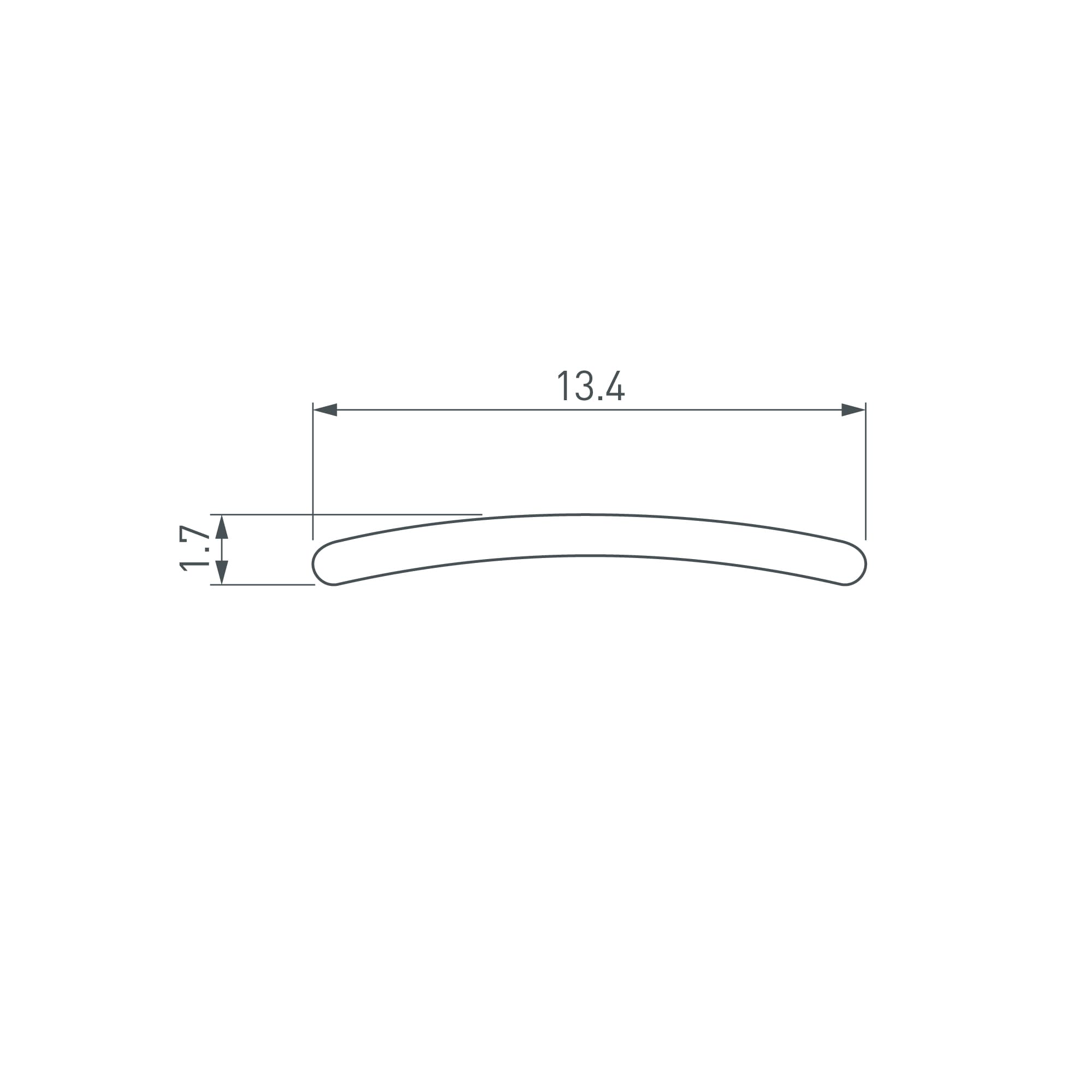 Экран матовый СТ для профиля T (Arlight, Пластик) 016955 Arlight — фото 2