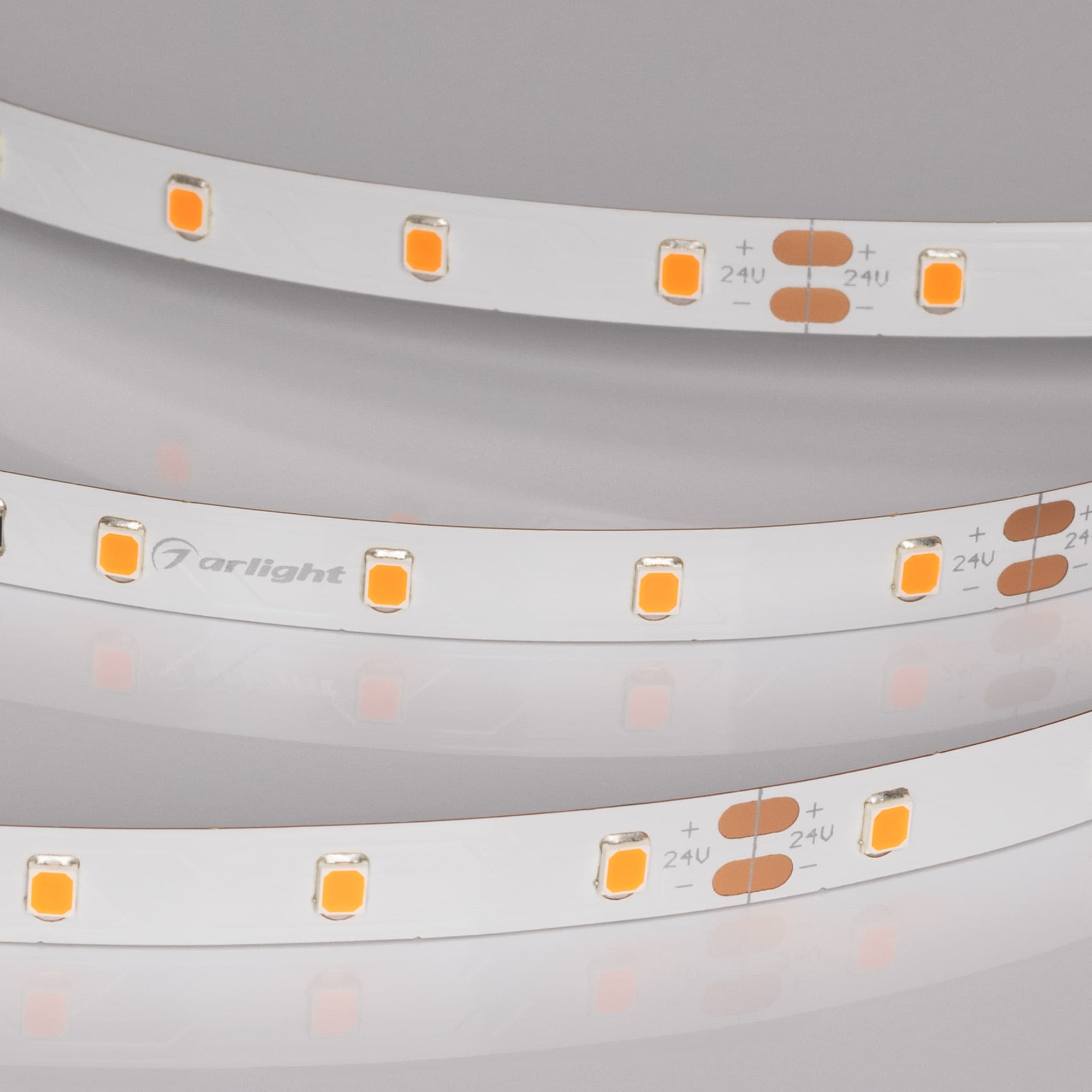 Светодиодная лента RT-A60-8mm 24V Carrot (4.8 W/m, IP20, 5m) (Arlight, -) 055375 — фото 2