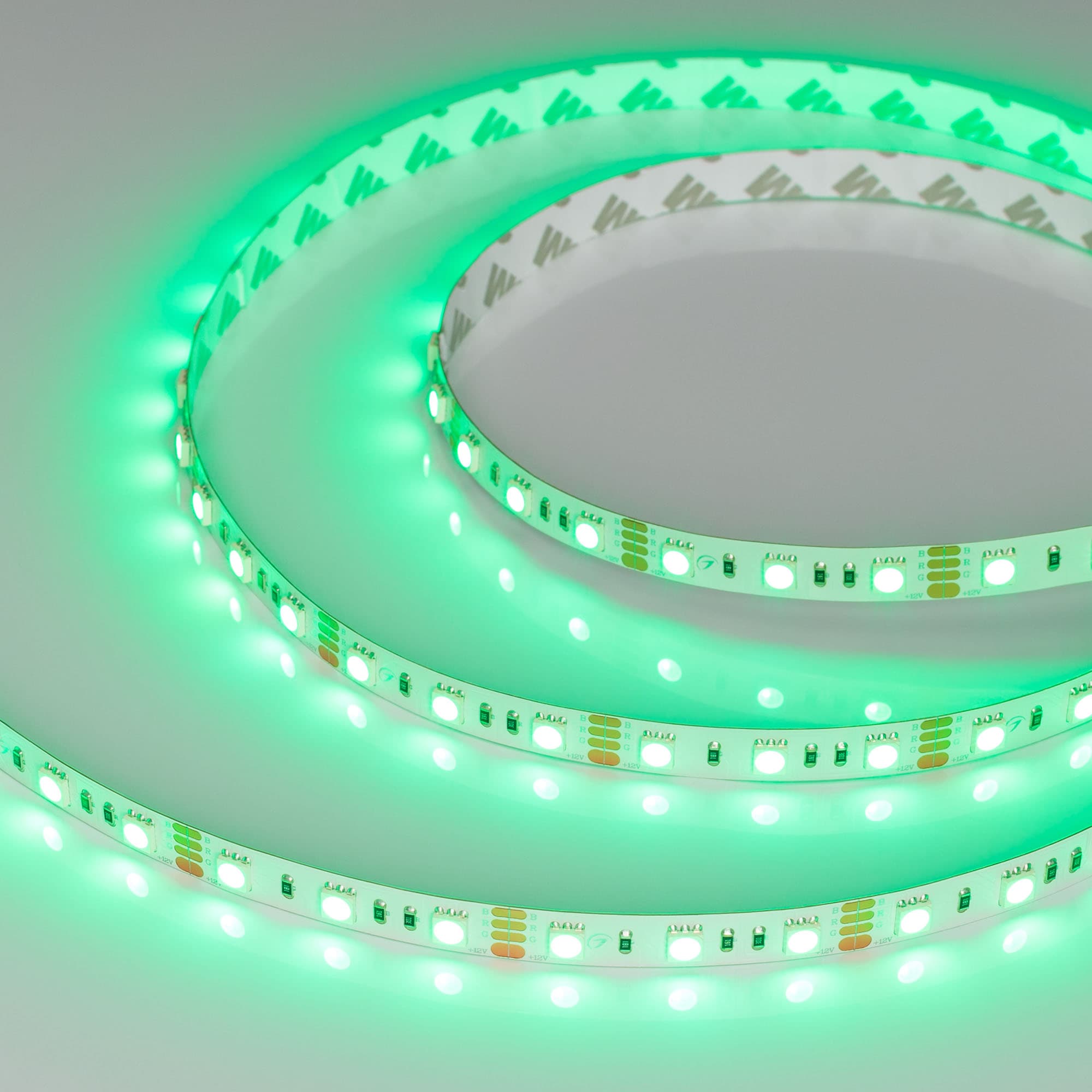 Светодиодная лента RT-B60-10mm 12V RGB (14.4 W/m, IP20, 5060, 5m) (Arlight, Открытый) 012340(2) — фото 1