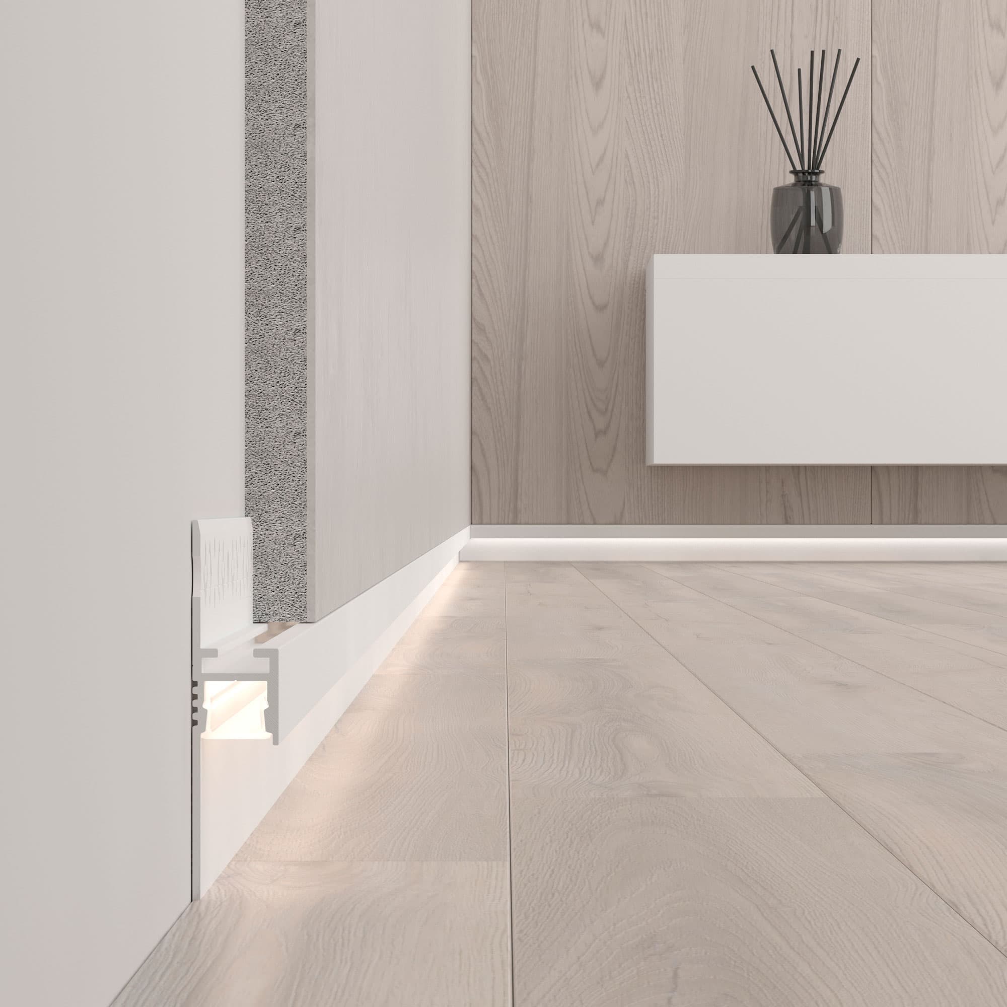 Профиль ARH-PLINTUS-FANTOM-2000 WHITE (Arlight, Алюминий) 034983 — фото 4